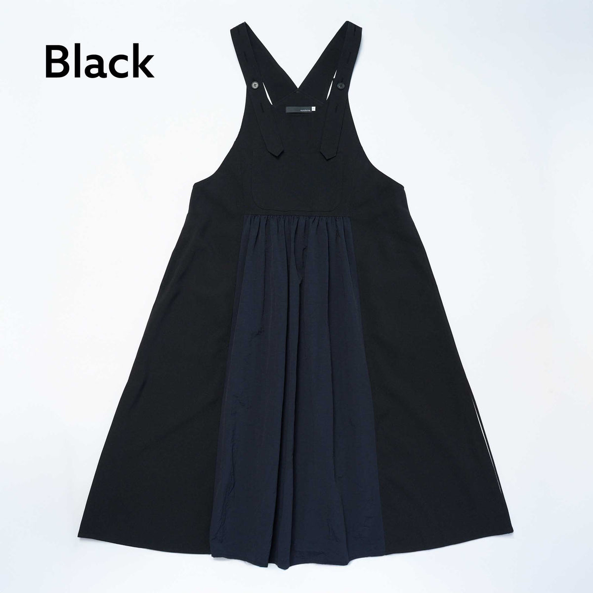 <27SS ご予約分>02-nf27-445-009A ミックスエプロンワンピース