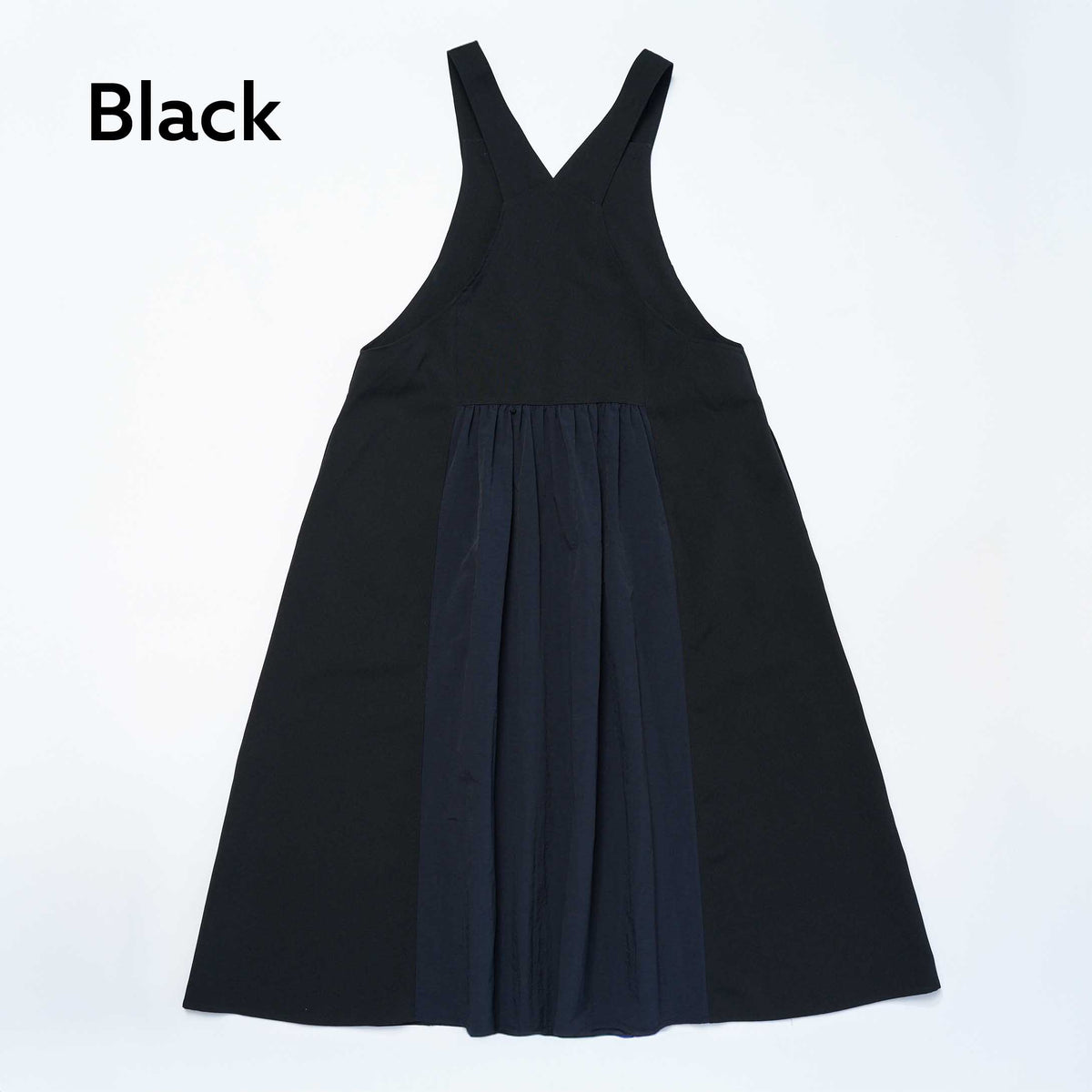 <27SS ご予約分>02-nf27-445-009A ミックスエプロンワンピース