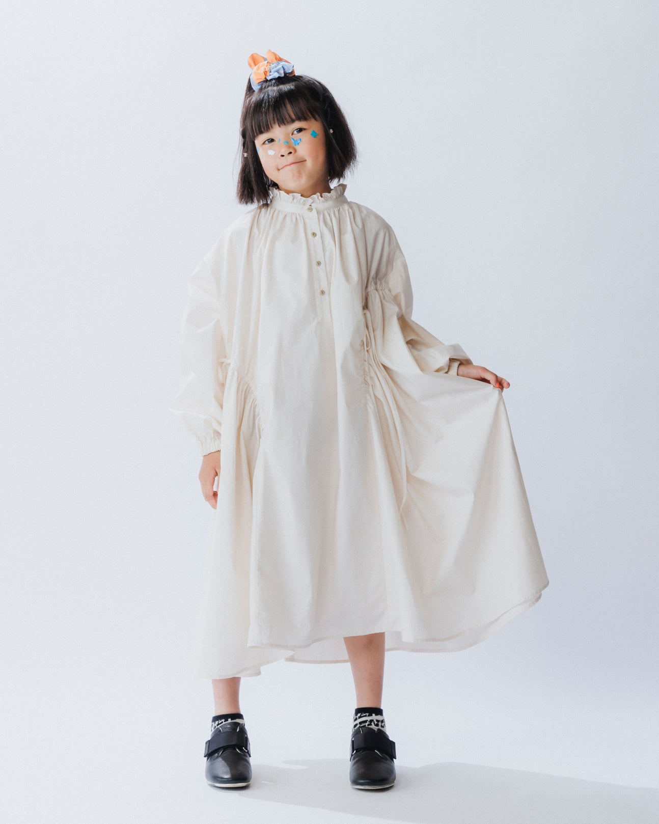 03-nf25-430-018A/ドローストリングワンピース