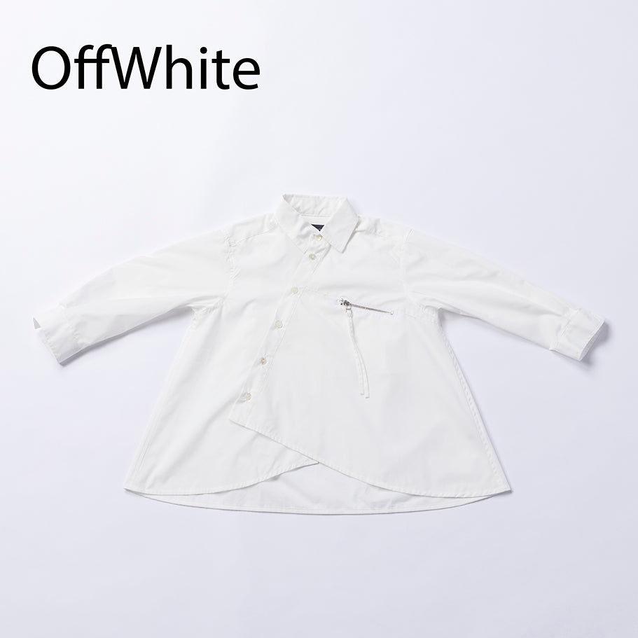 06-nf25-526-035/アシンメトリージップシャツ