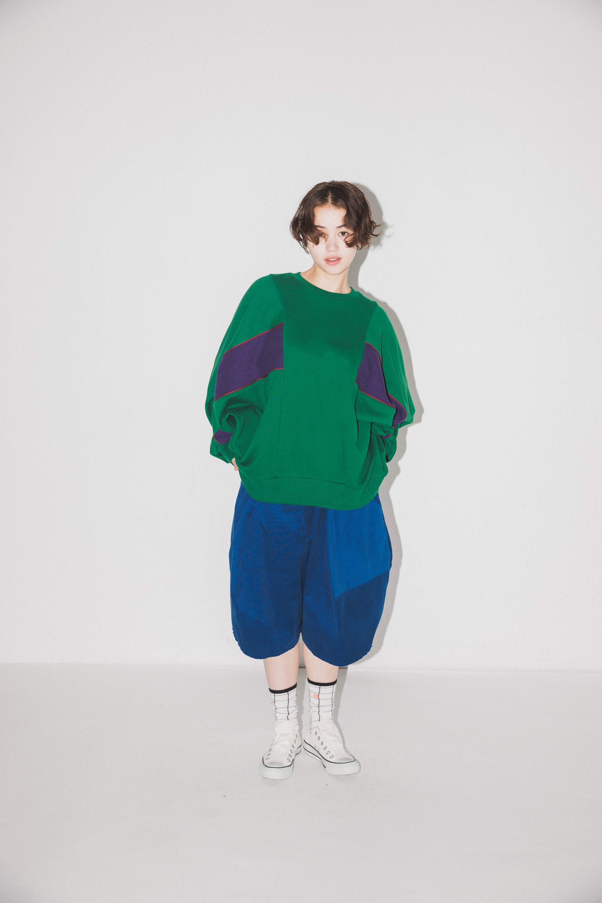 07-nf24-692-248/ポインテッド ショート パンツ