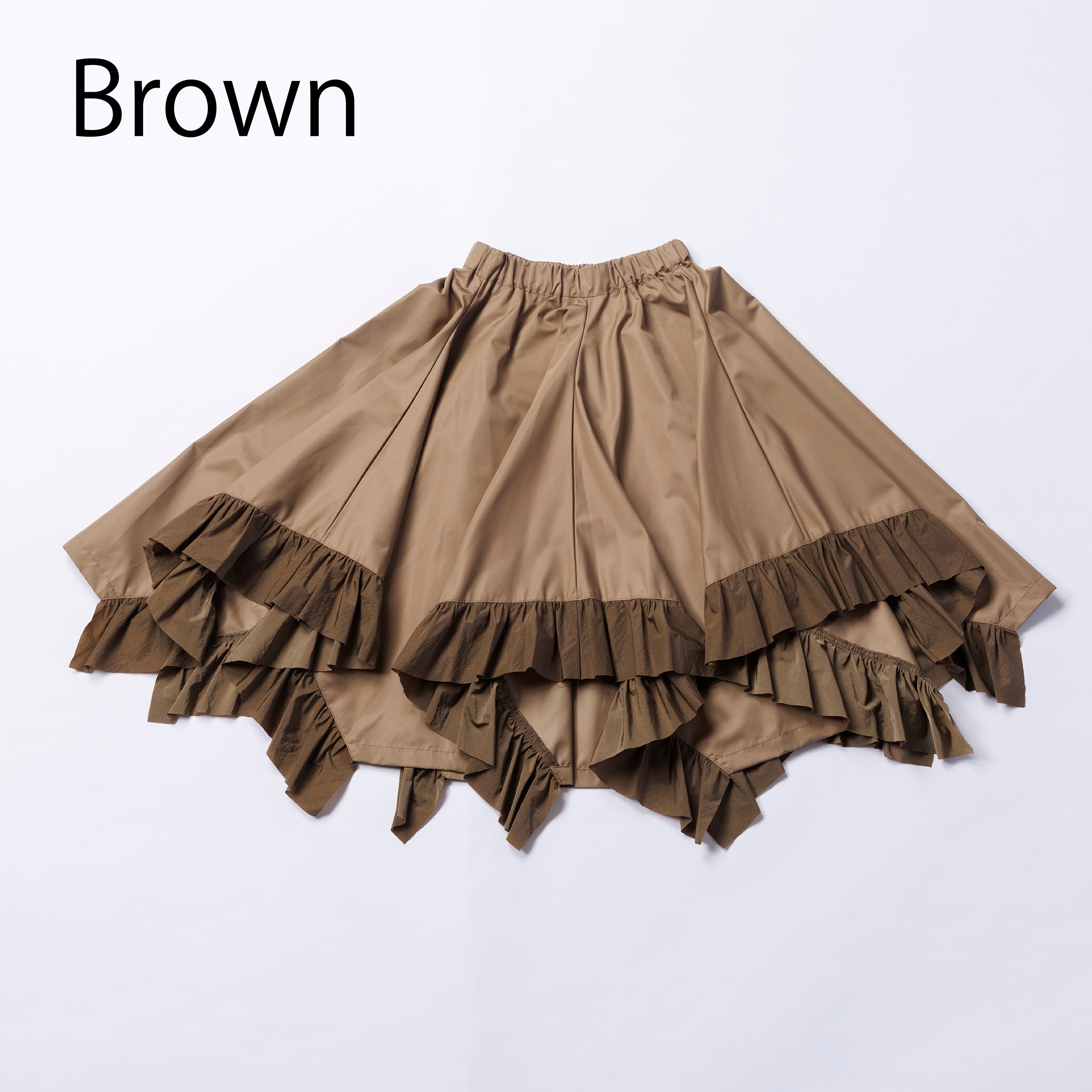 12-nf25-533-033A/イレギュラーフリルスカート