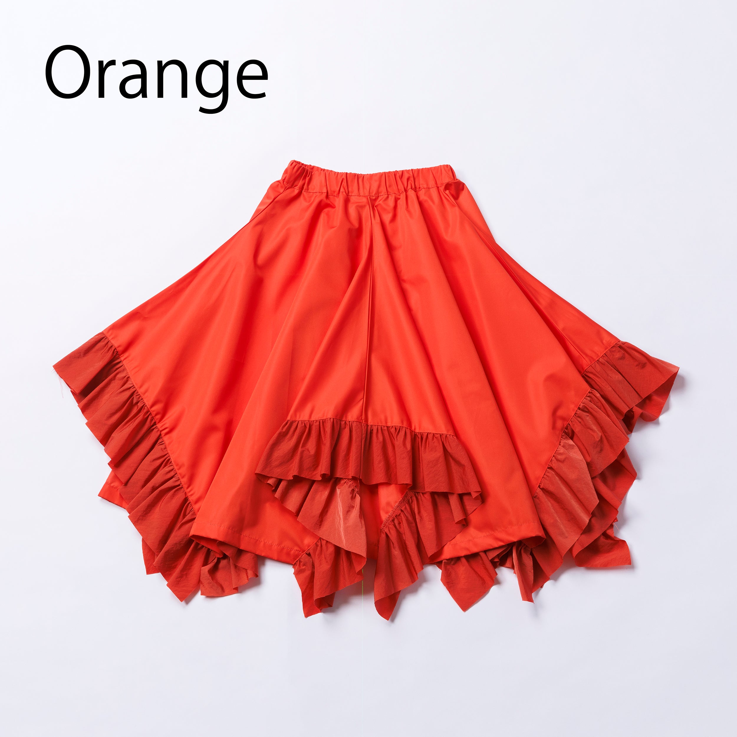 12-nf25-533-033A/イレギュラーフリルスカート