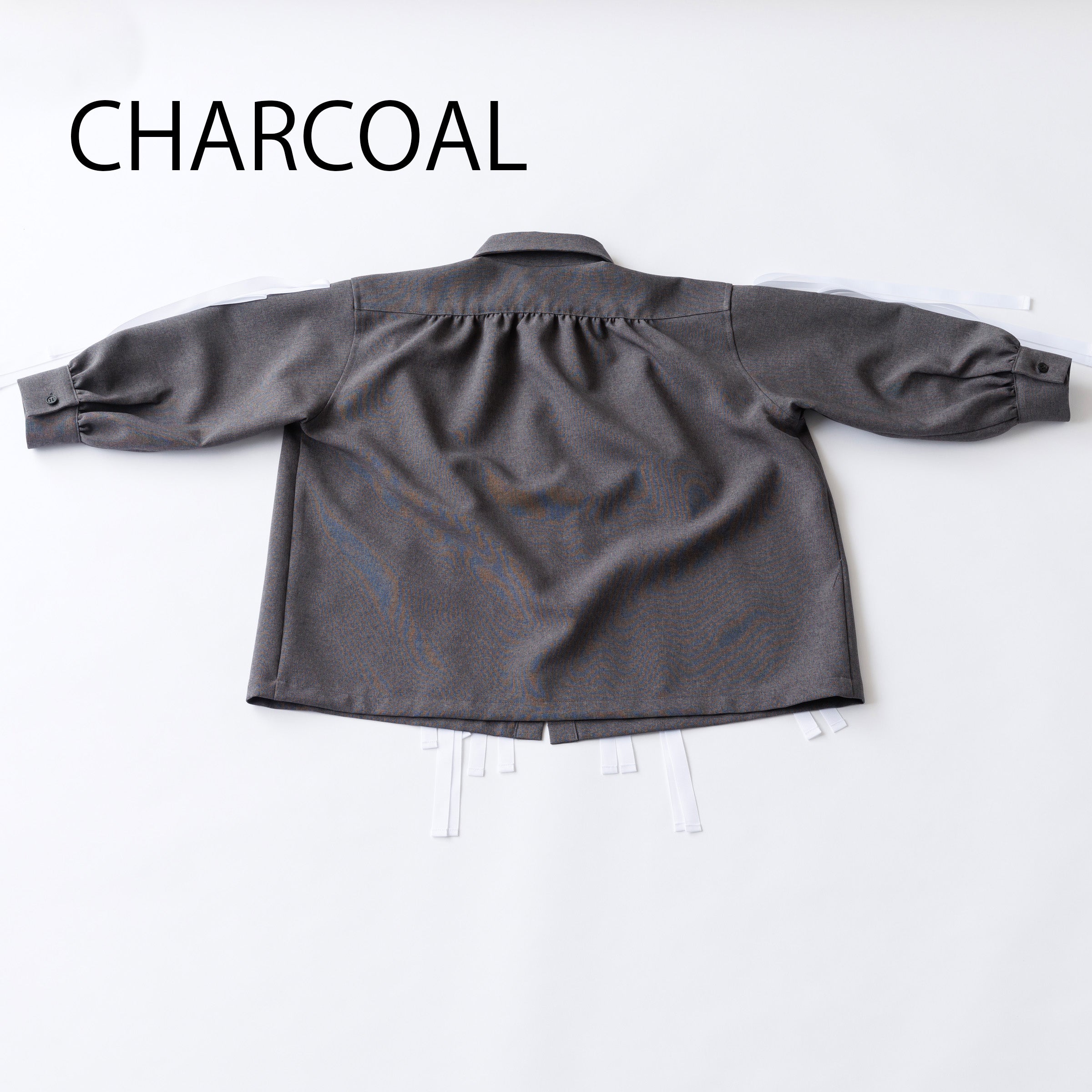 16-nf24-533-009A/リボン シャツ