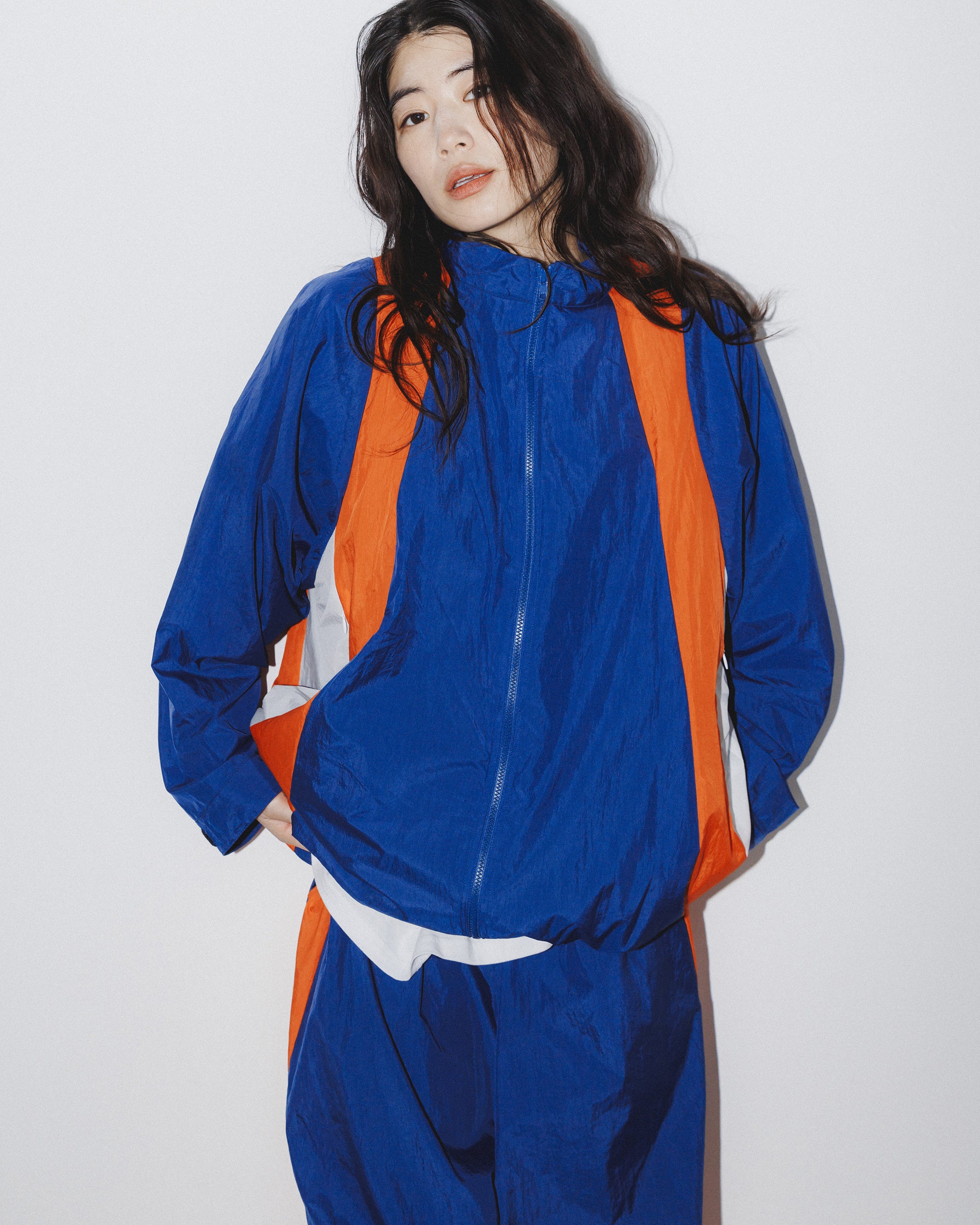 16-nf25-129-256/トリコロールナイロンジャンパー