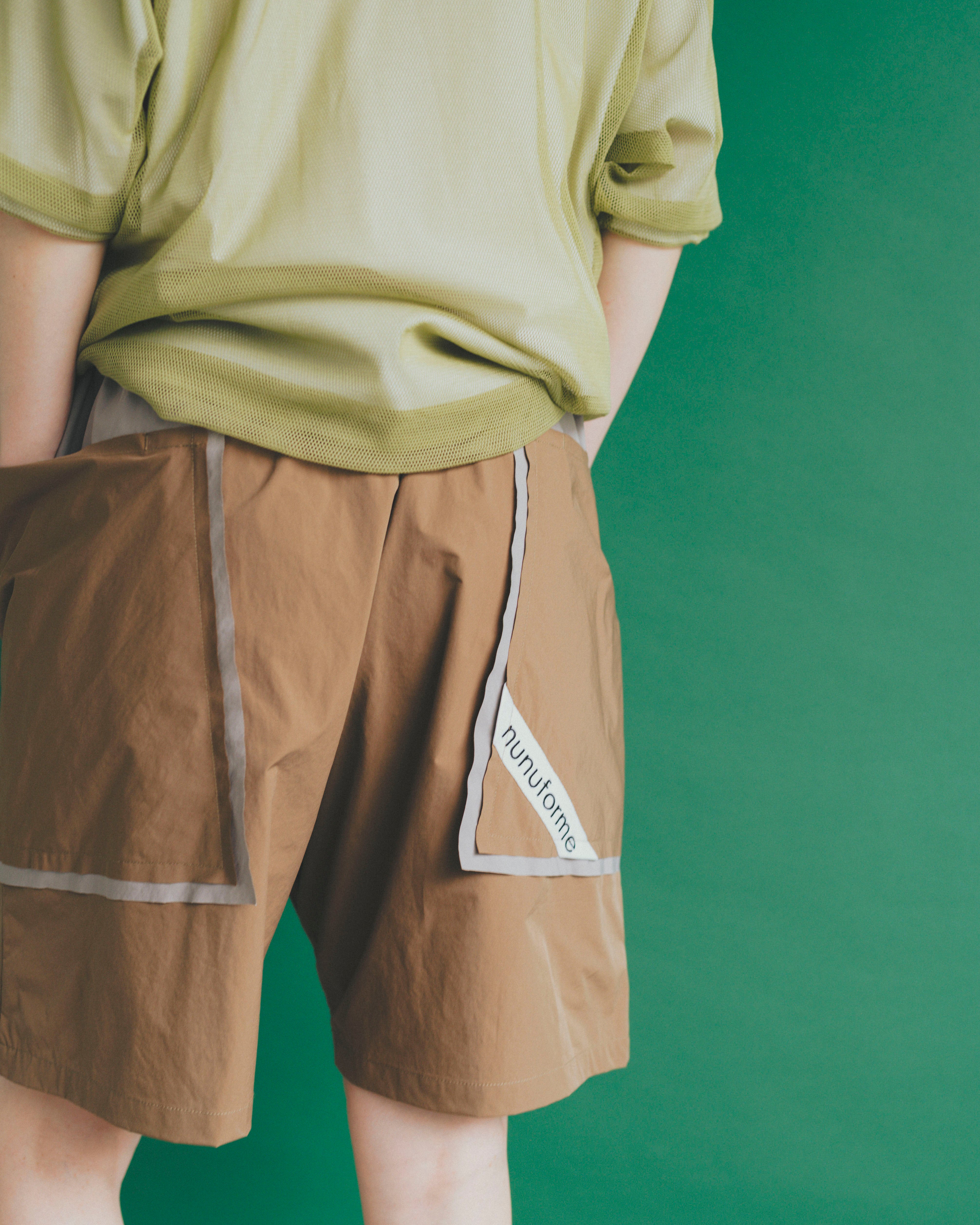 Last One!!!18-nf23-629-403A/バイカラーショートパンツ