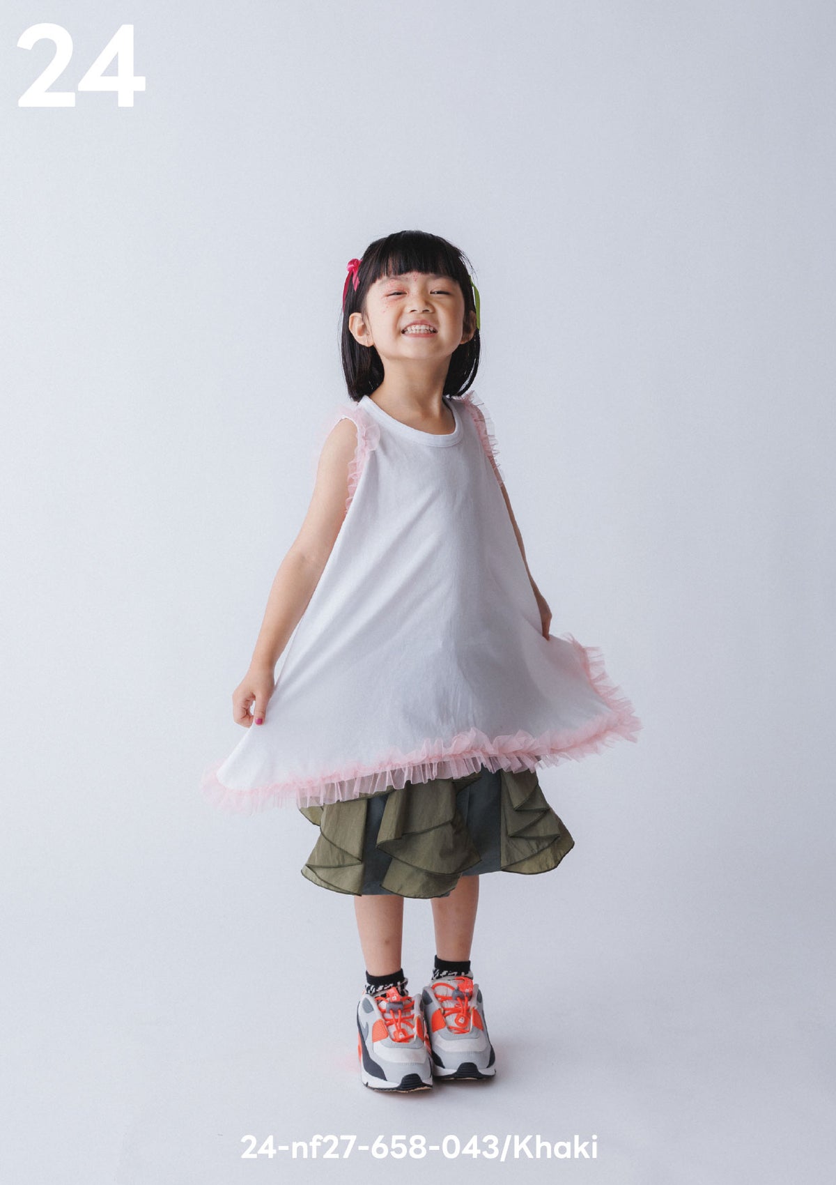 <27SS ご予約分>24-nf27-658-043 フリルショートパンツ