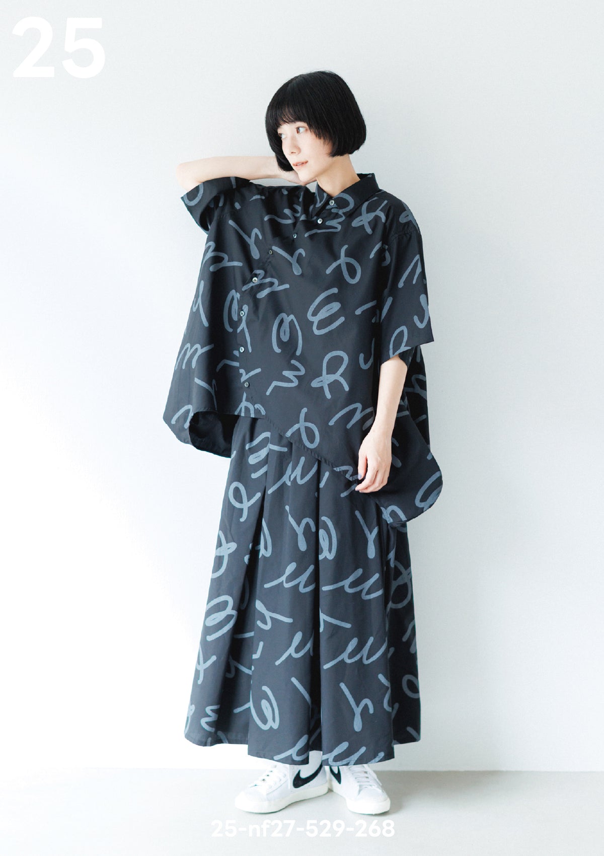 <27SS ご予約分>25-nf27-529-268A 半袖サークルシャツ