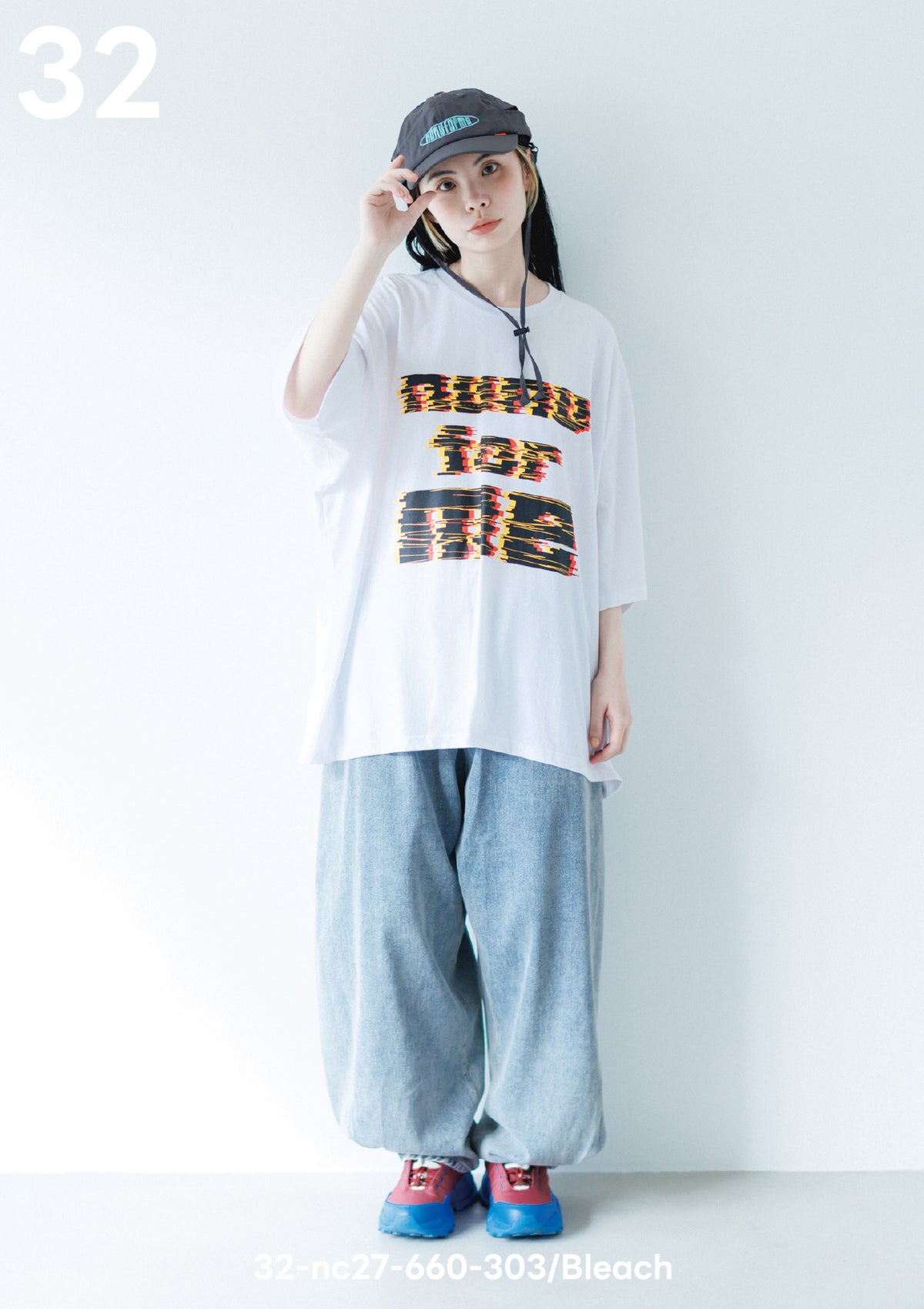 <27SS ご予約分>32-nc27-660-303A デニムヘムタックカーブパンツ