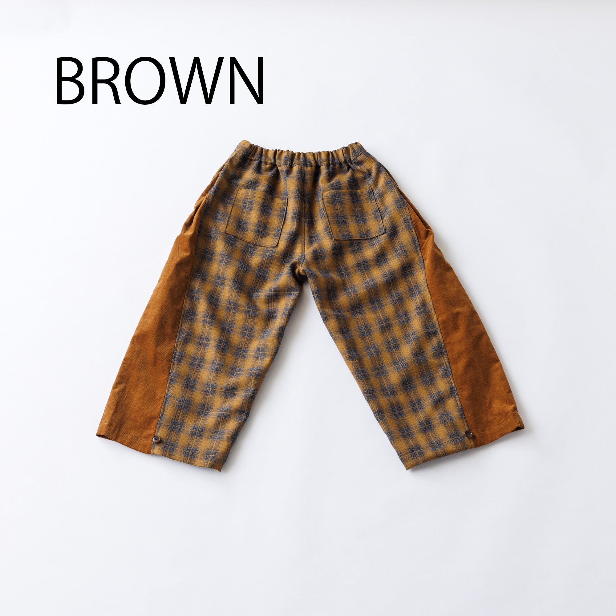 35-nf24-631-251/チェック ヘムタブ パンツ<9月~10月入荷予定>