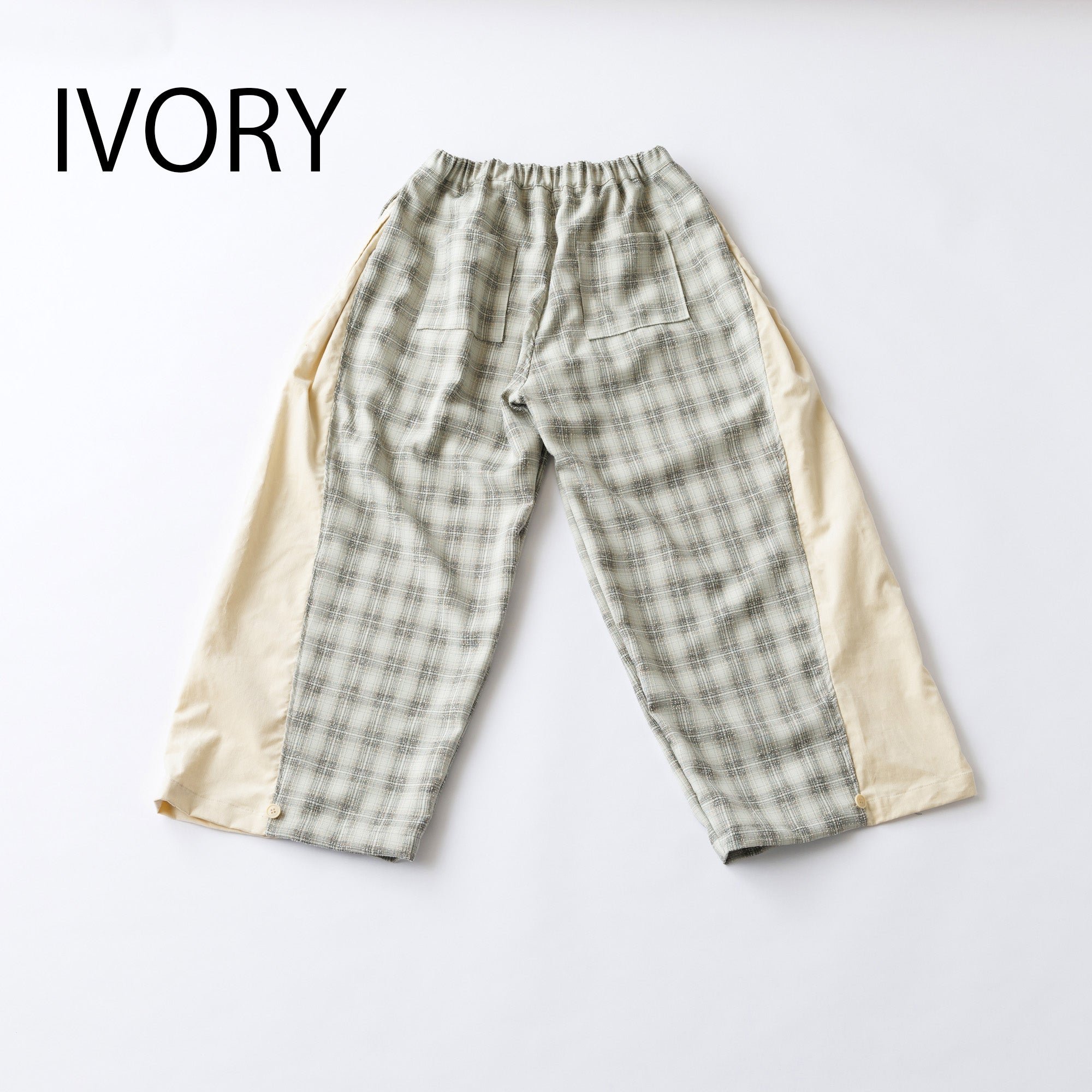35-nf24-631-251/チェック ヘムタブ パンツ<9月~10月入荷予定>