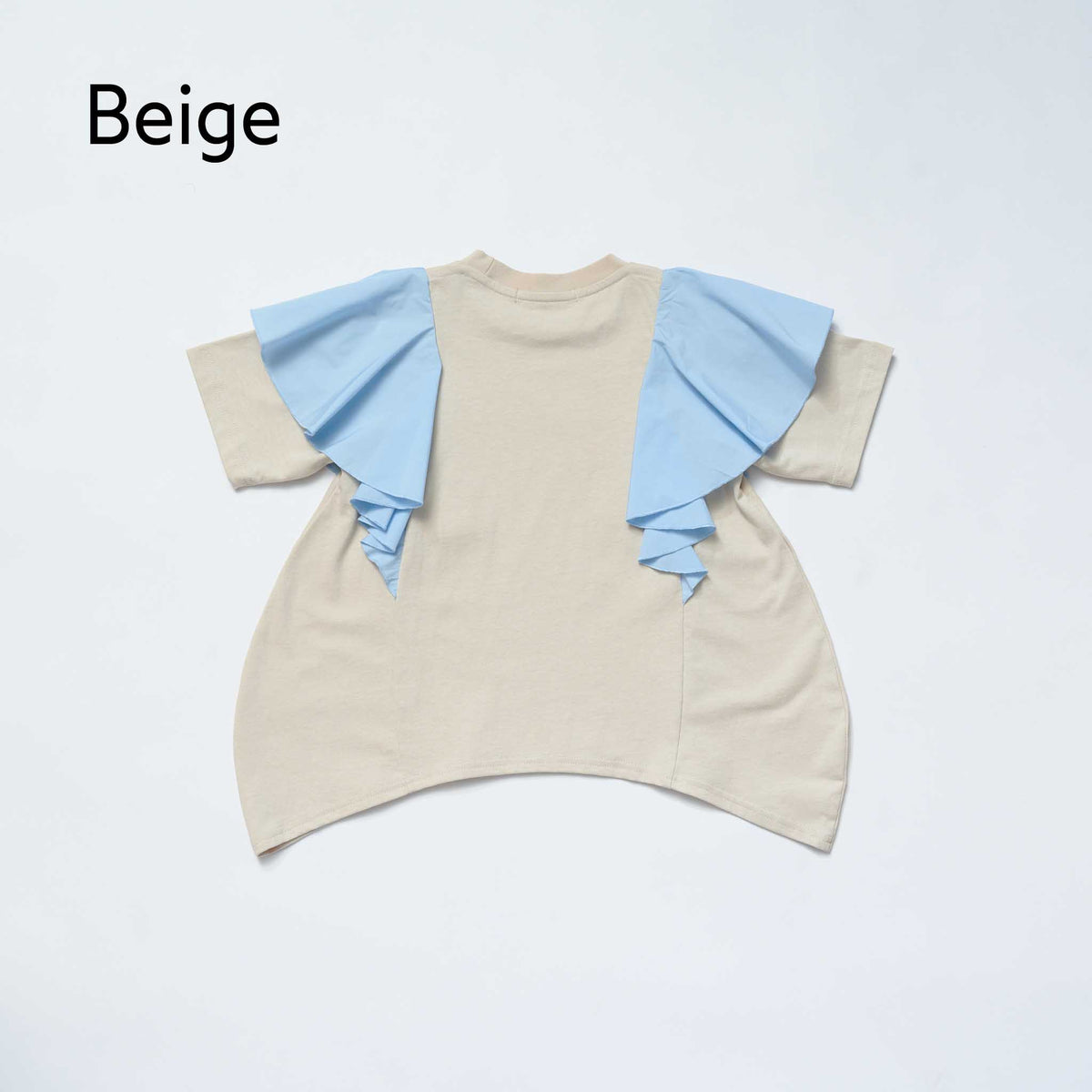 <27SS ご予約分>38-nc27-853-729A コクーンフリルTシャツ