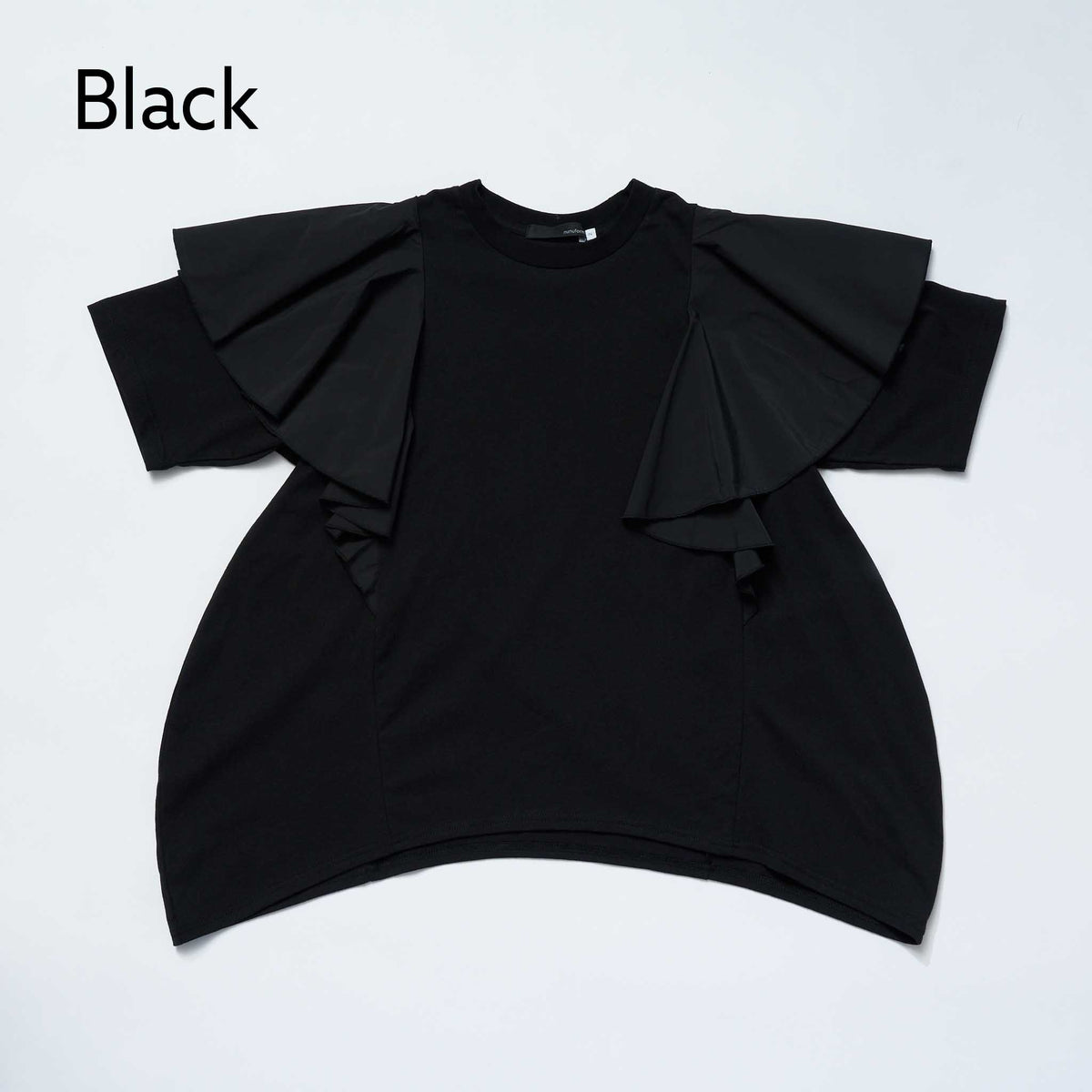 <27SS ご予約分>38-nc27-853-729 コクーンフリルTシャツ