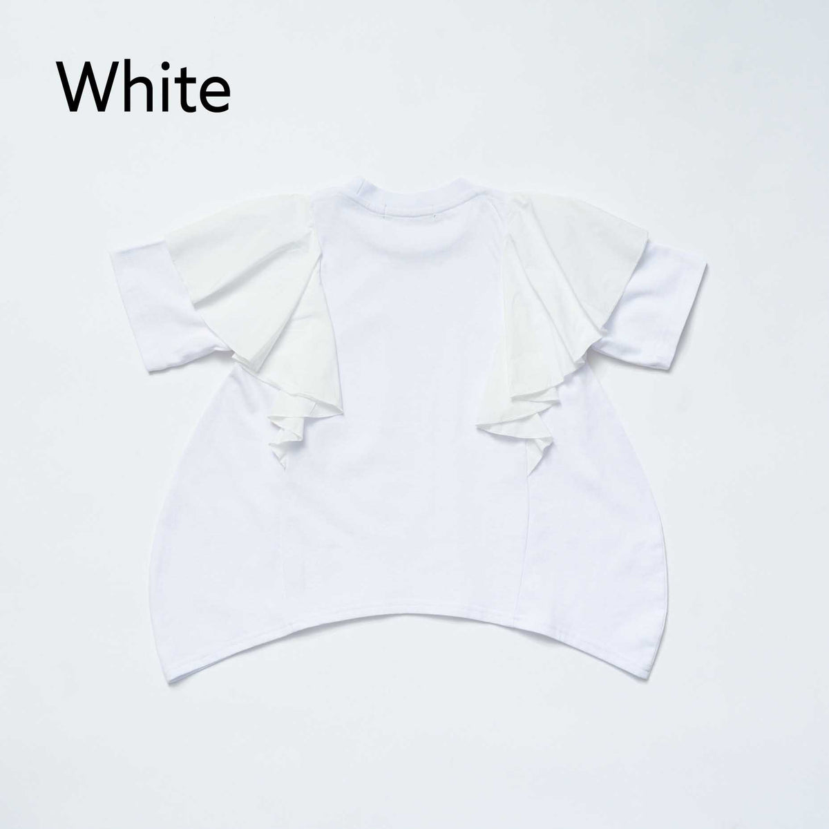 <27SS ご予約分>38-nc27-853-729A コクーンフリルTシャツ