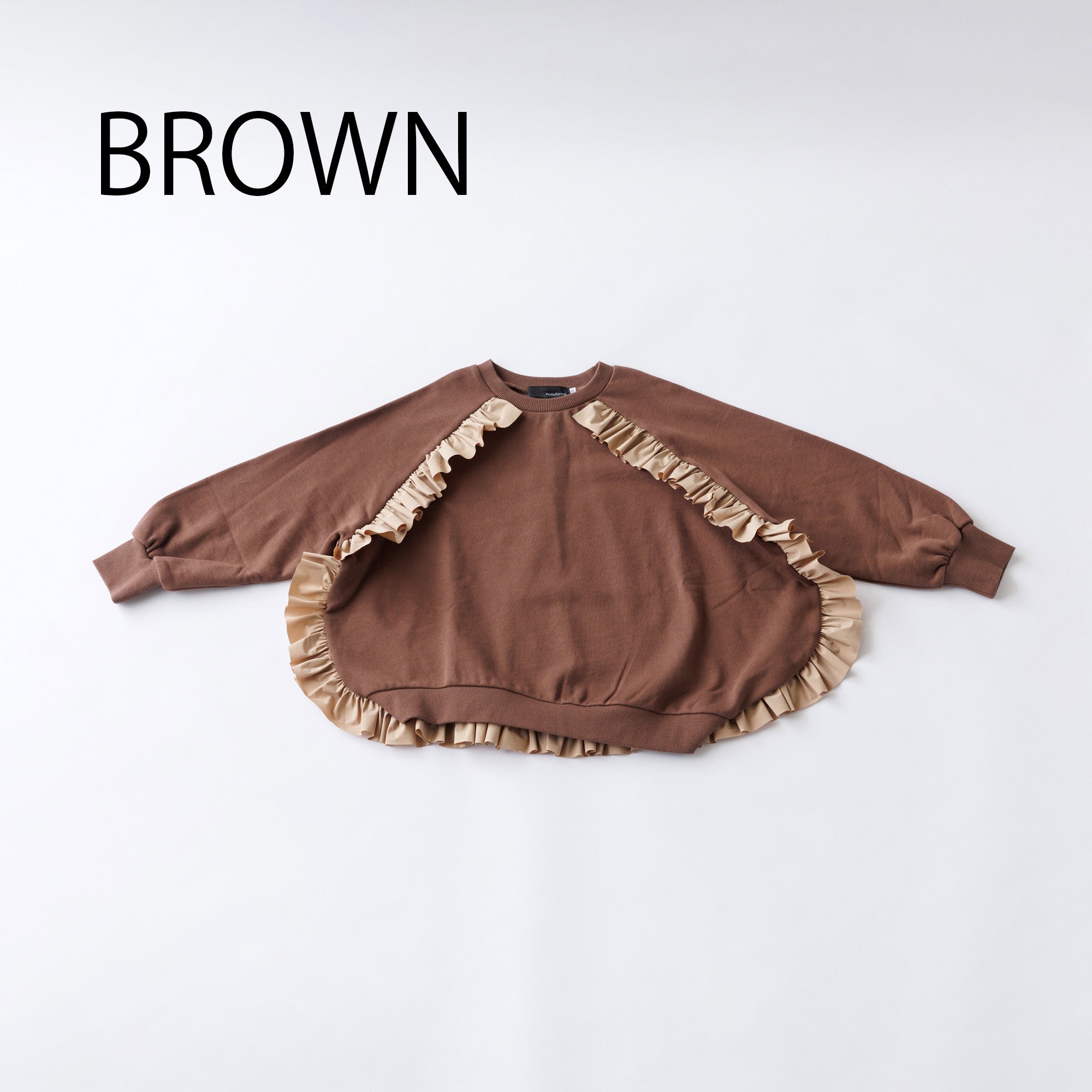 47-nf24-992-714/ラウンド フリル トレーナー