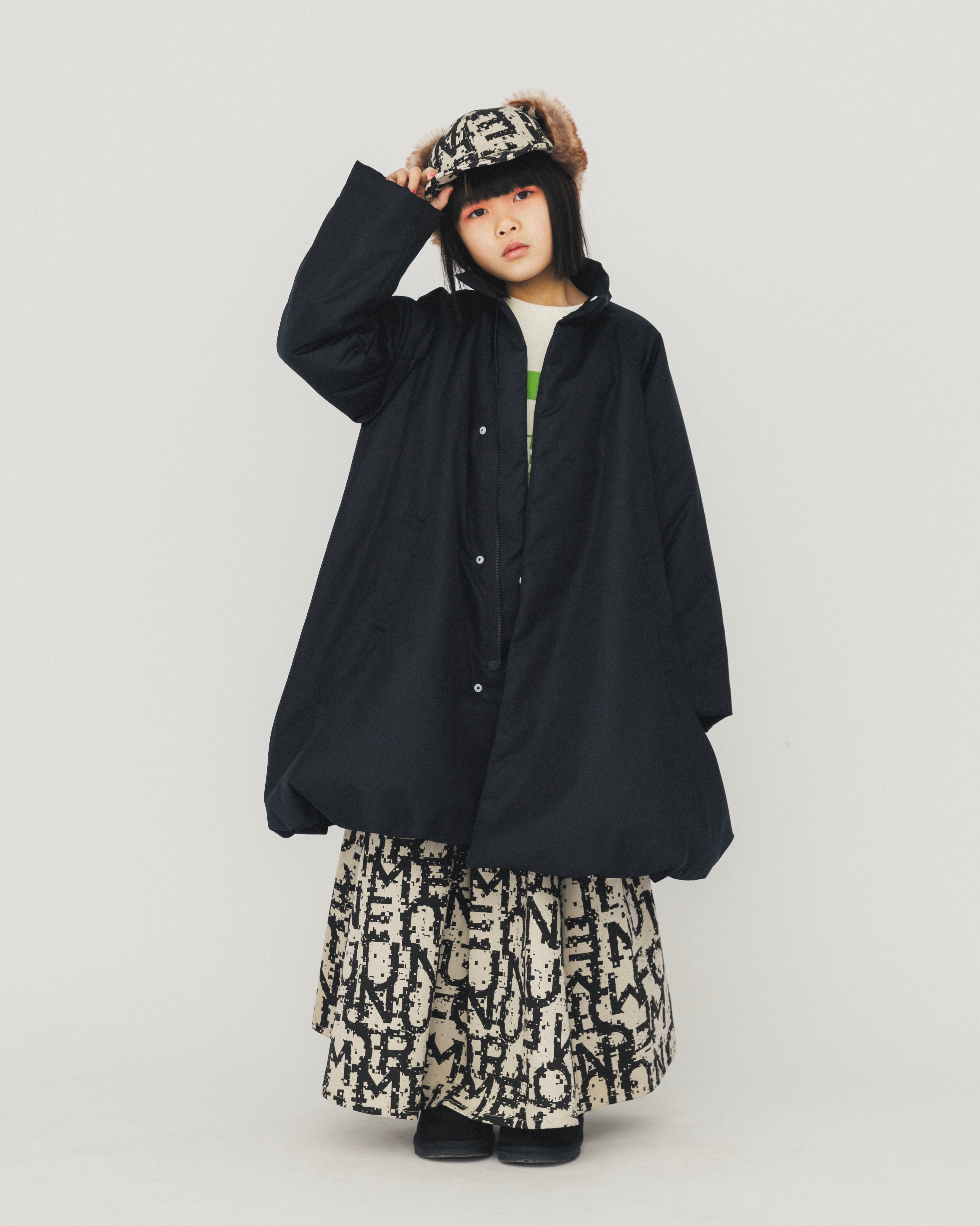 48-nf24-221-033/中綿 バルーン コート