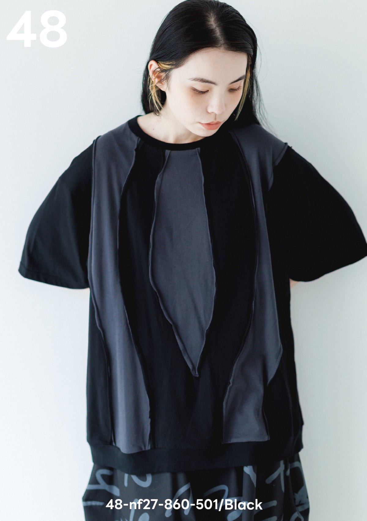 <27SS ご予約分>48-nf27-860-501A カーブチェンジビッグTシャツ