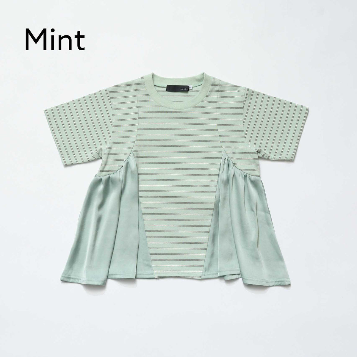 <27SS ご予約分>53-nf27-858-726 サイドギャザーTシャツ