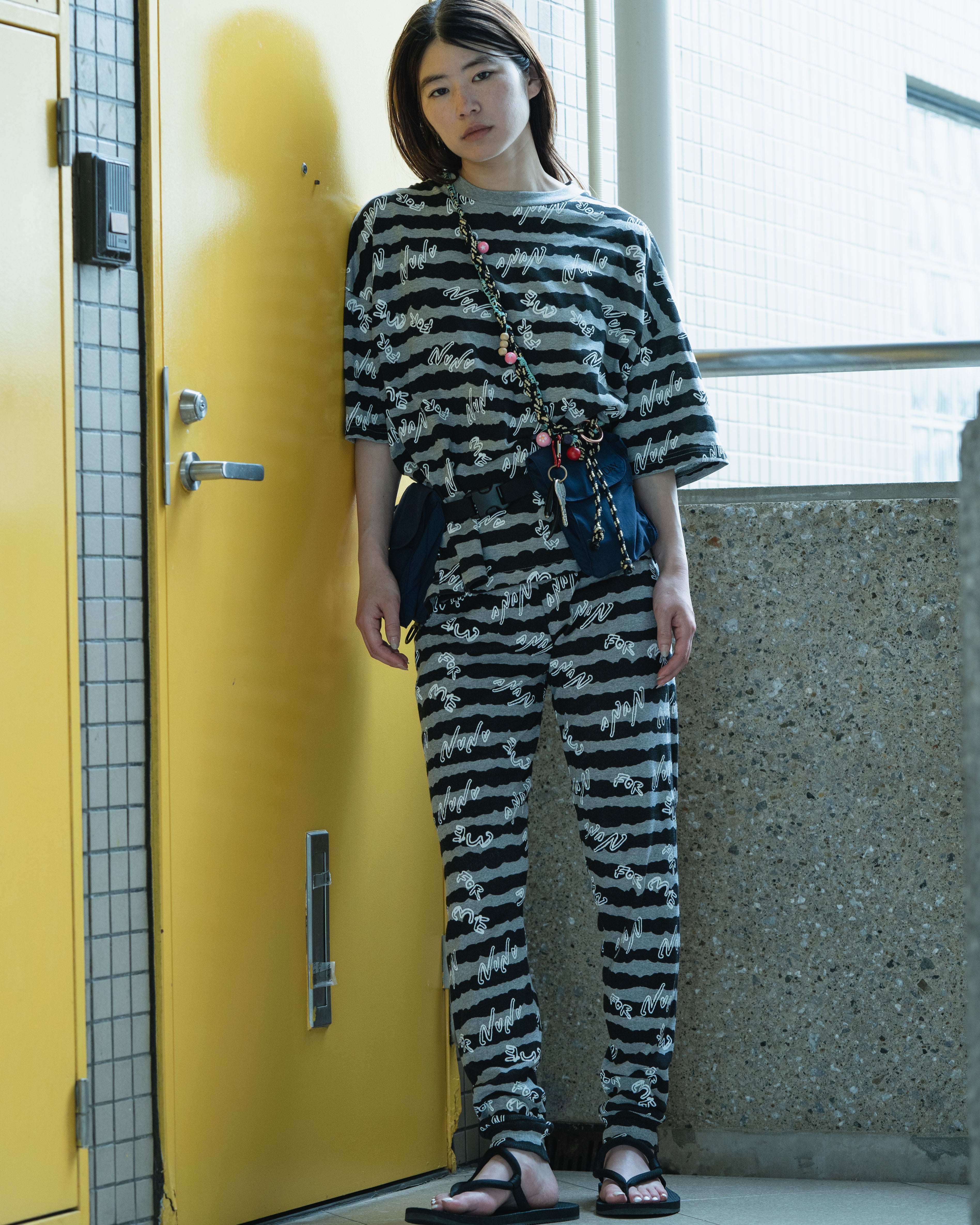 26-nf23-823-709A/NUNUボーダーレギンス