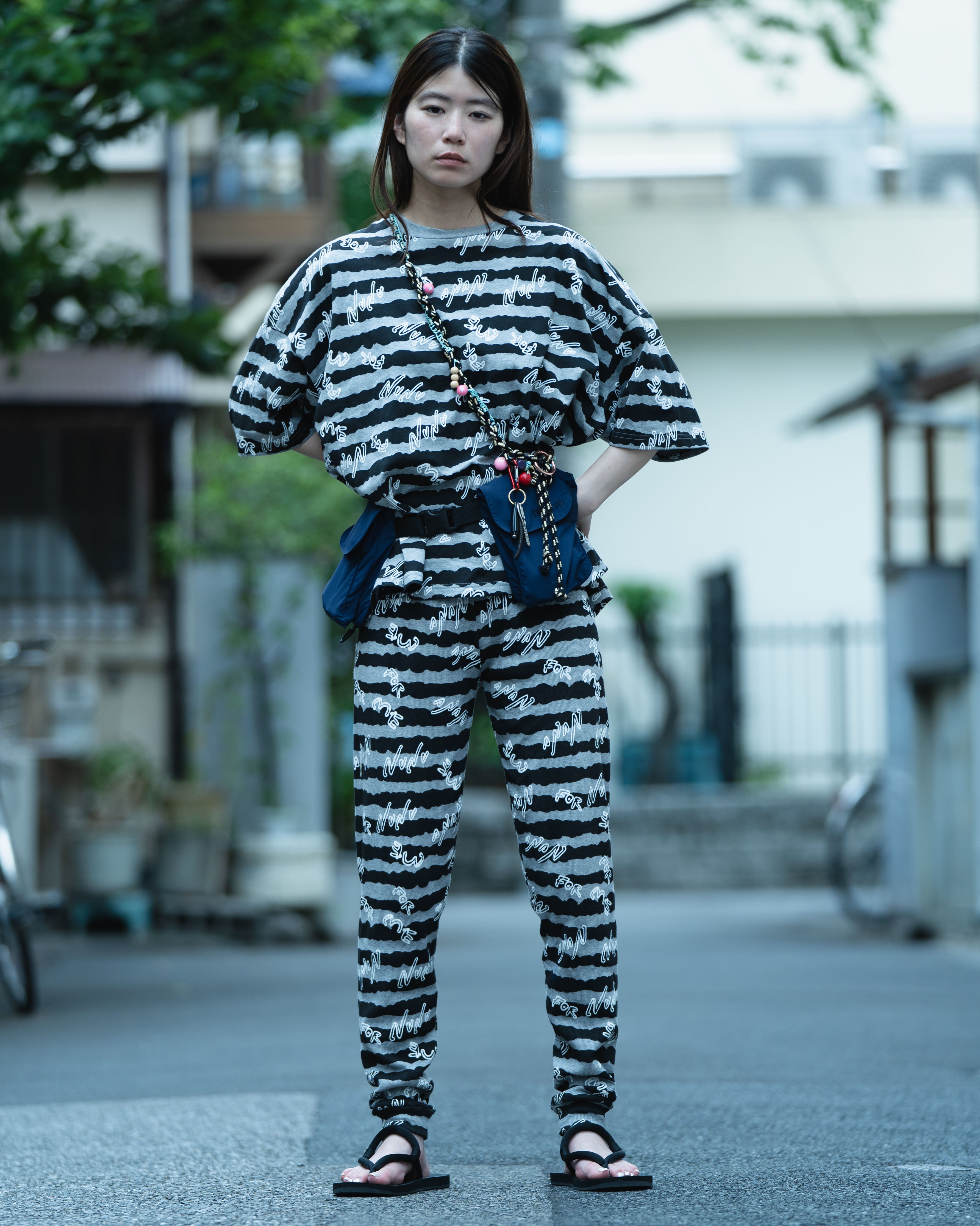 26-nf23-823-709A/NUNUボーダーレギンス