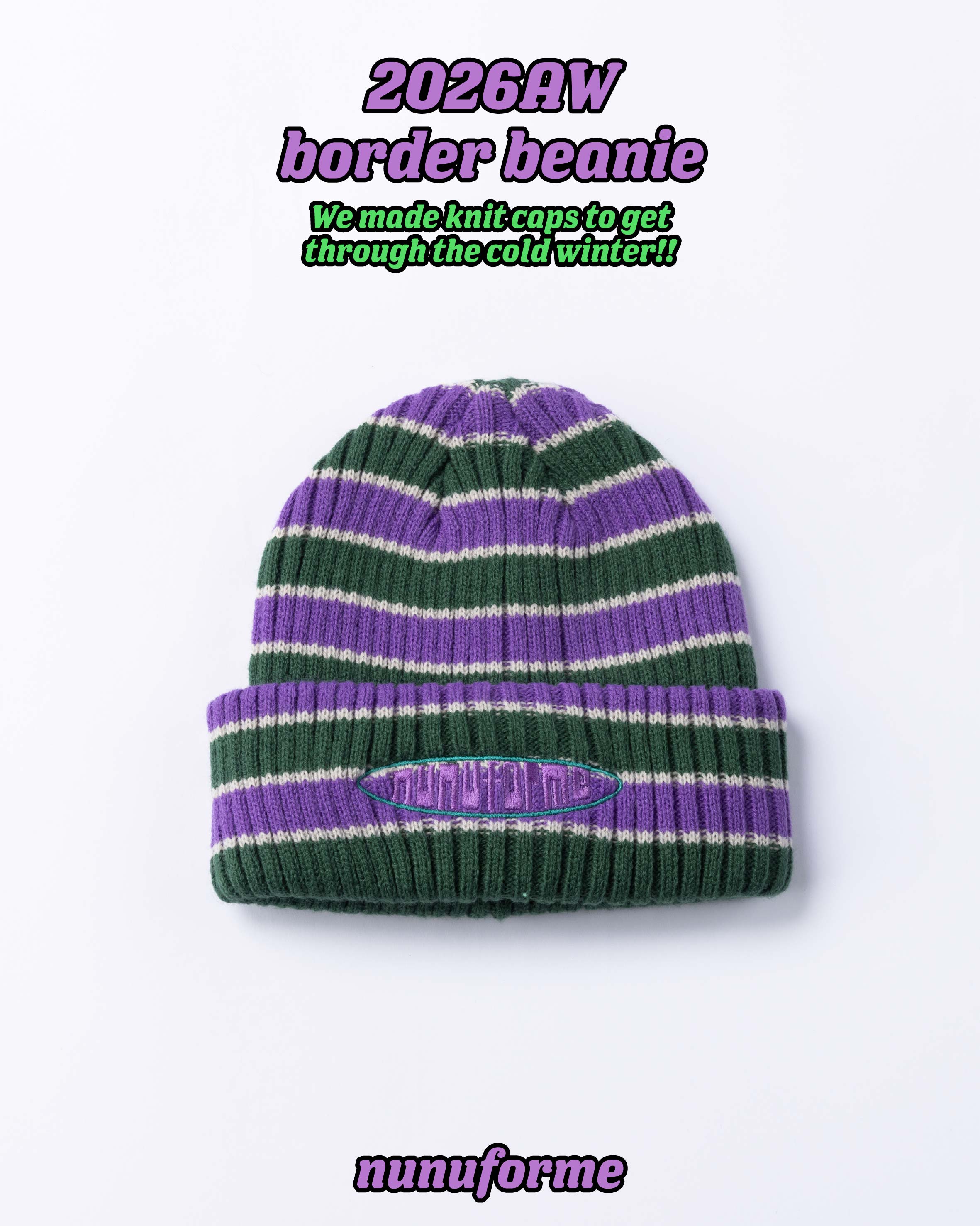 <WEB限定>RT-5944/2026WS border beanie