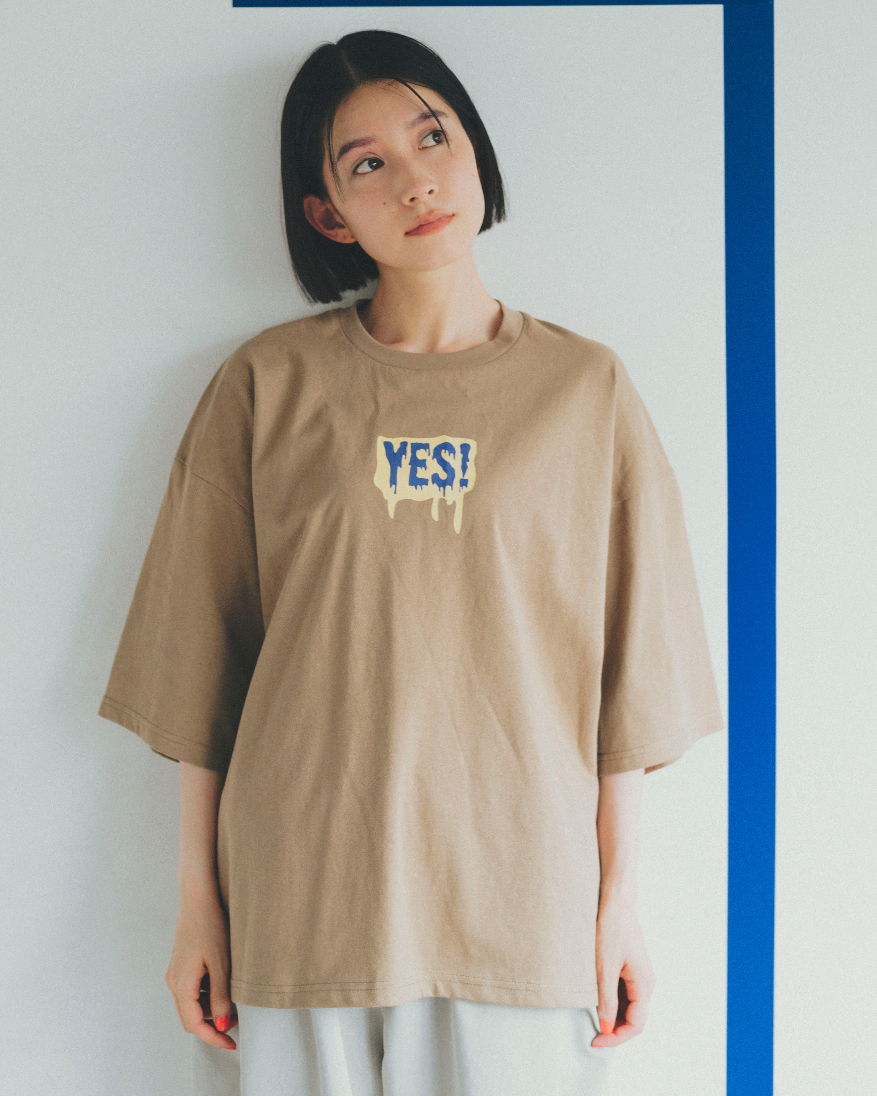 nt23-001A/YESロゴプリントT