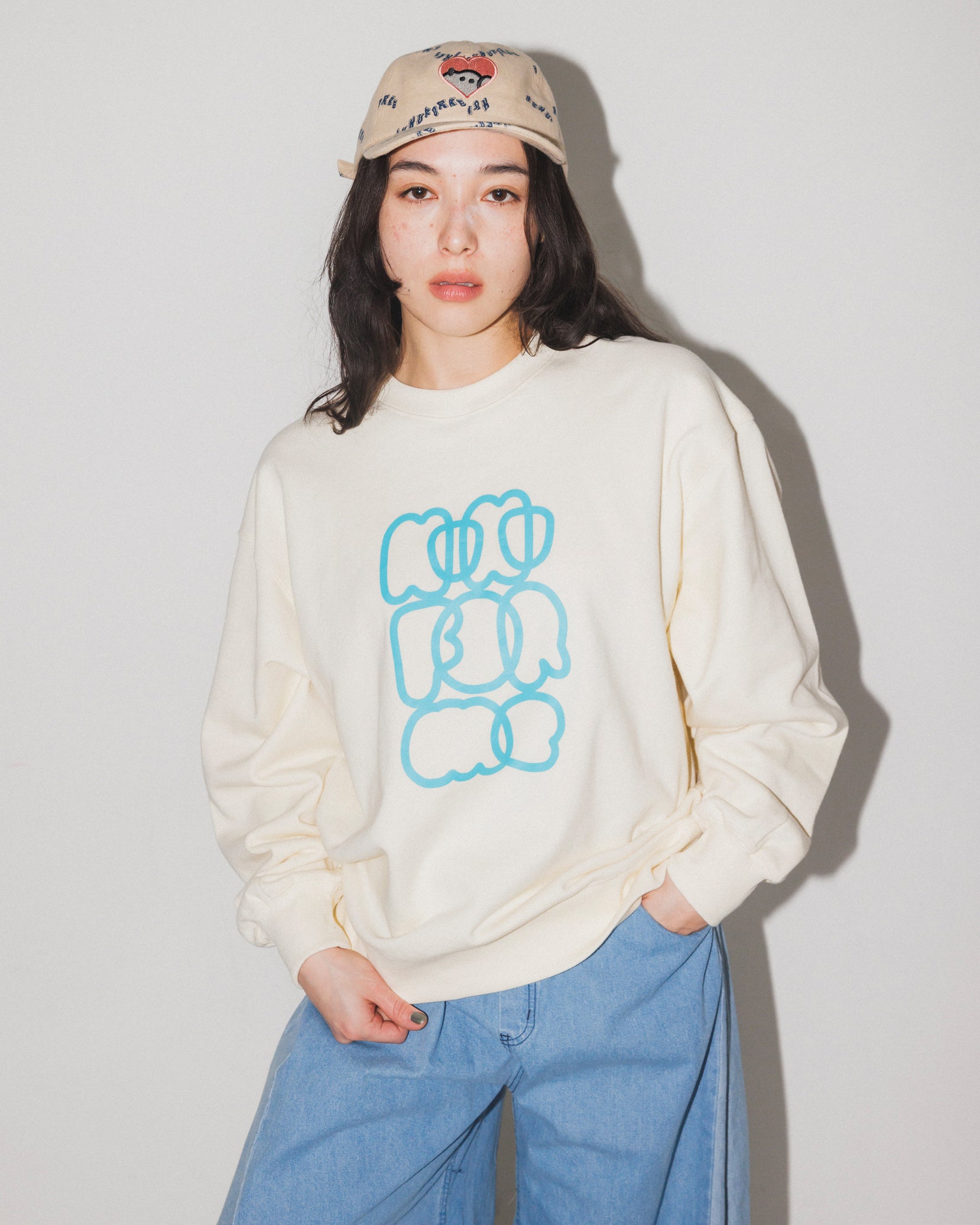 nt24-002-12A/モクモク ロゴ プリント