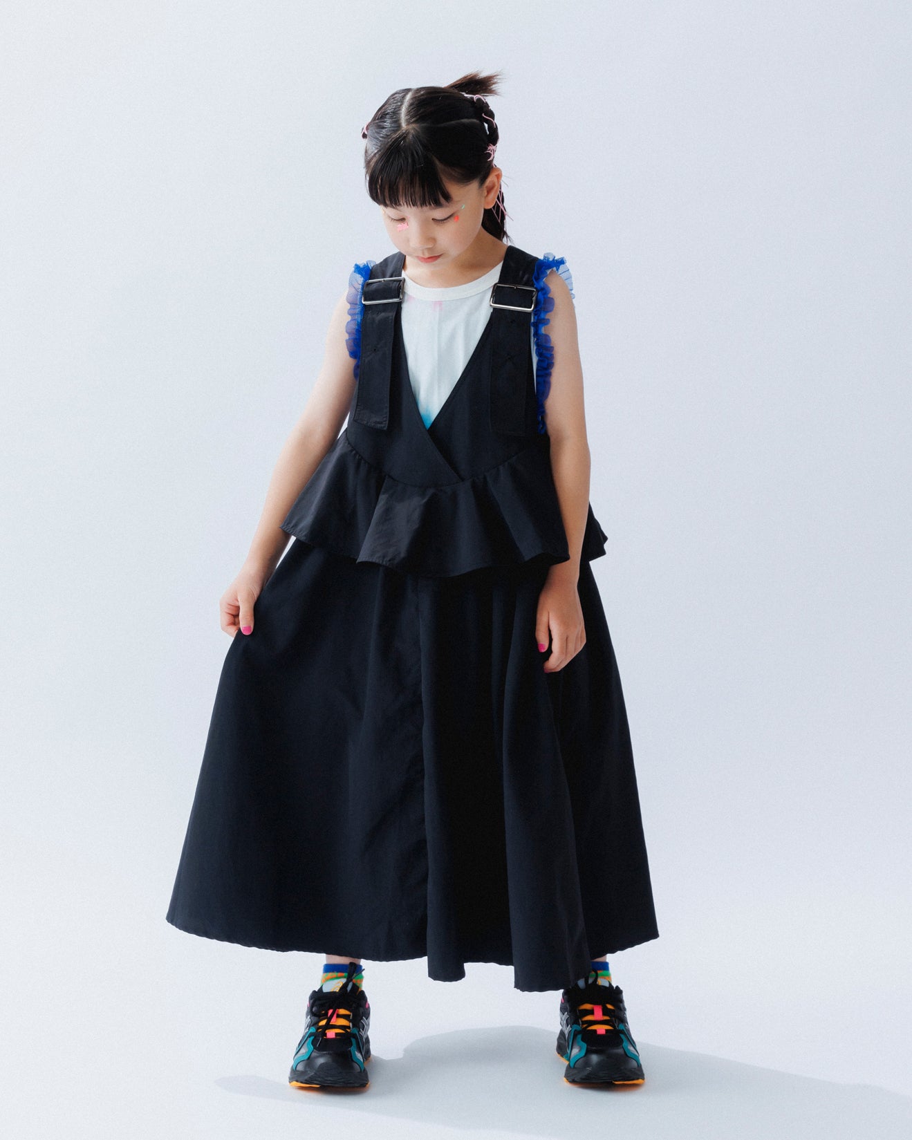 10-nf25-498-025A/レイヤードフリルジャンスカ