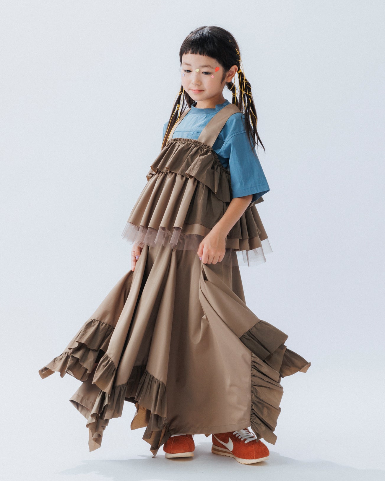 11-nf25-546-033A/レイヤードフリルビスチェ