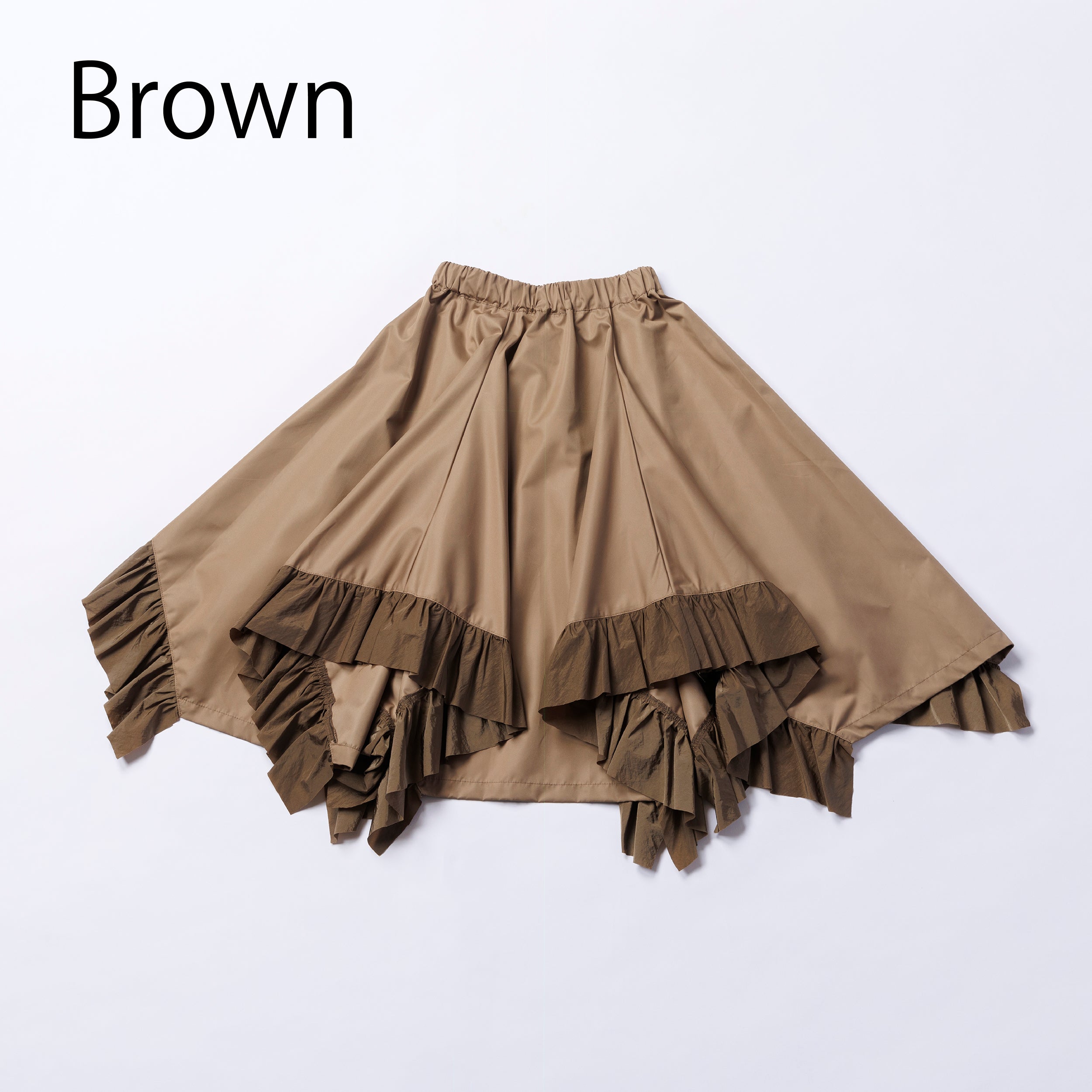 12-nf25-533-033A/イレギュラーフリルスカート