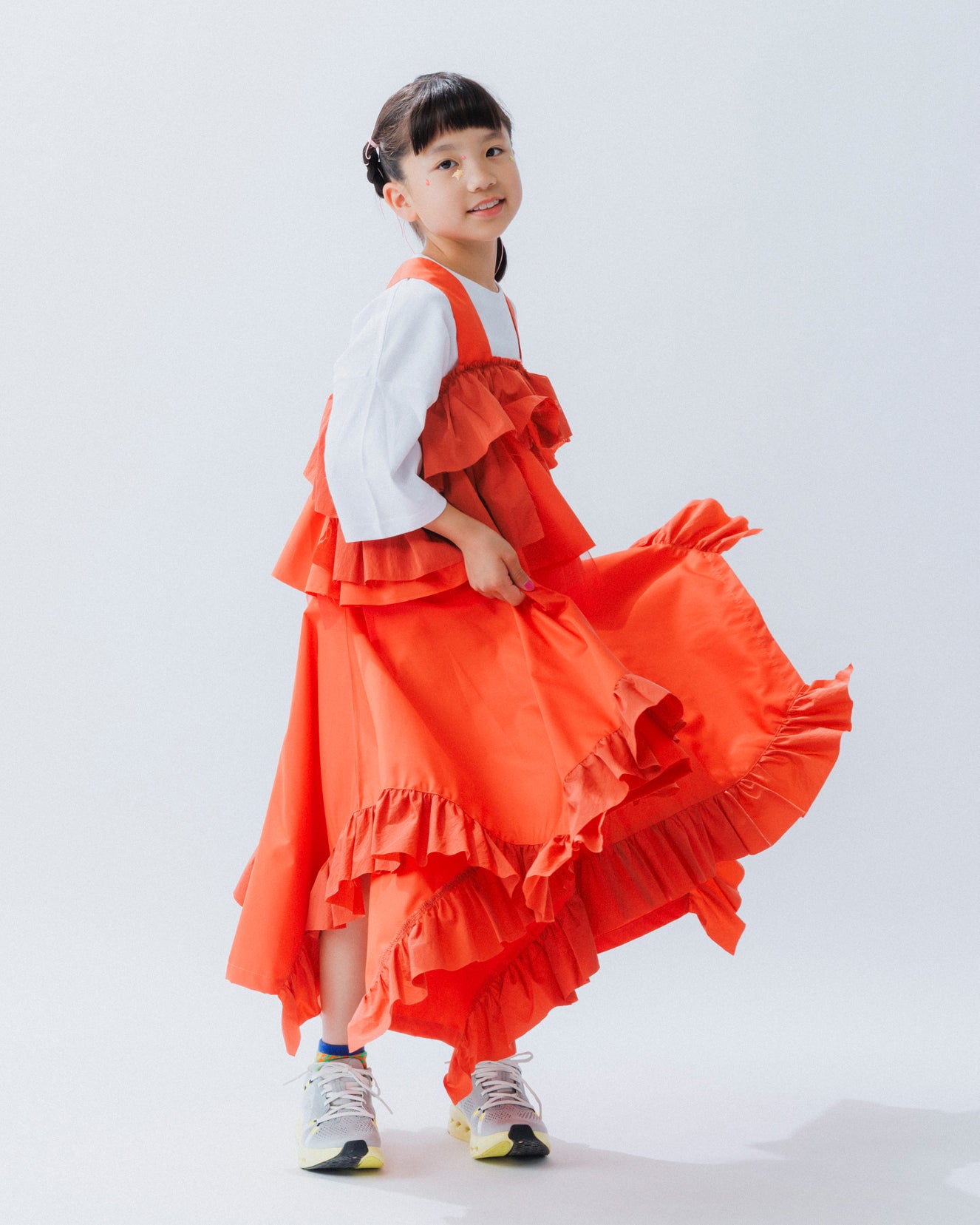 12-nf25-533-033A/イレギュラーフリルスカート