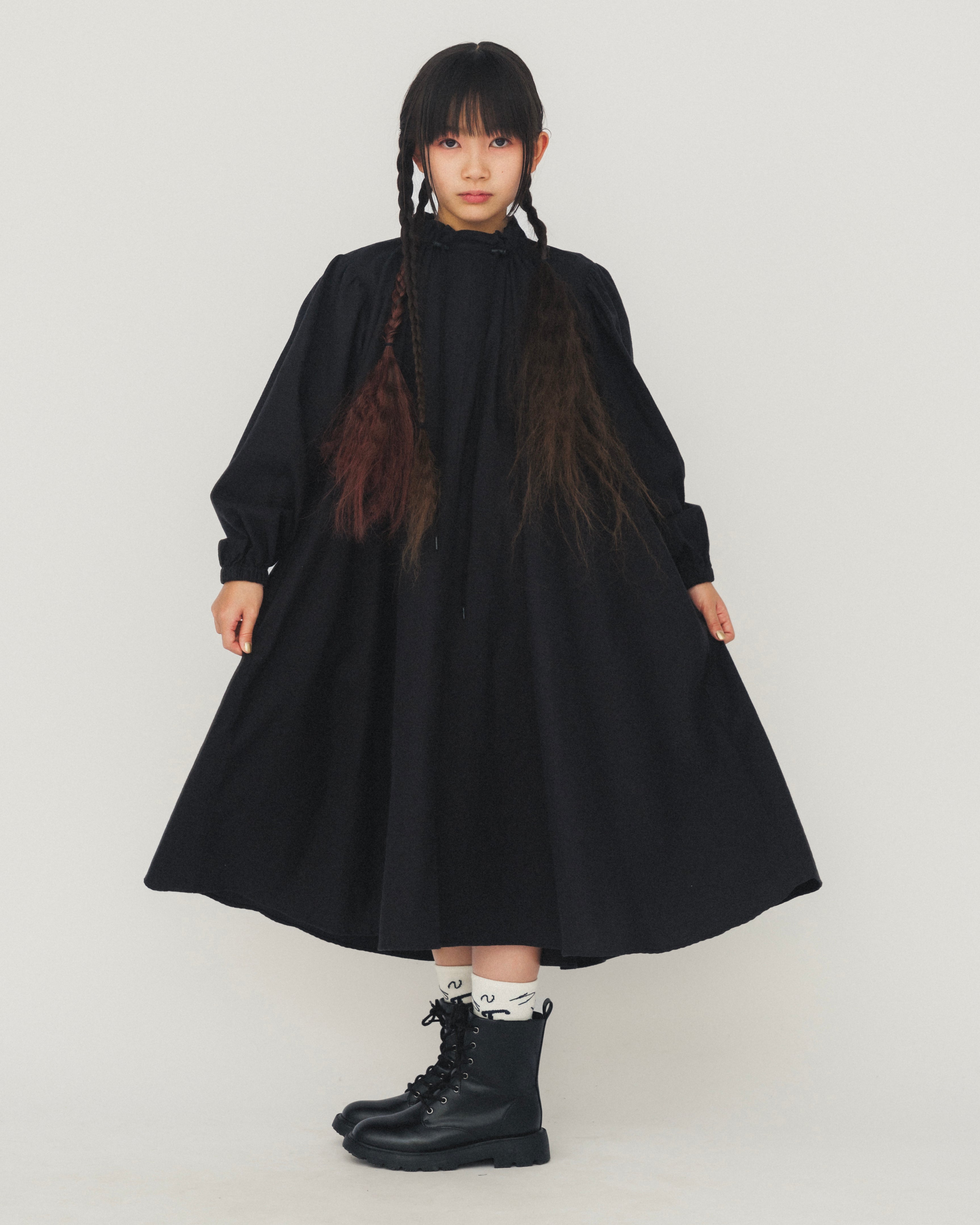 19-nf24-495-012/ネック ドロスト ワンピ<9月～10月入荷予定>