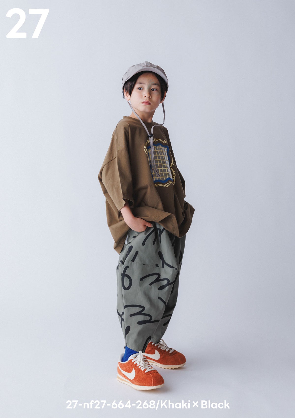 <27SS ご予約分>27-nf27-664-268　うねうねロゴポインテッドパンツ