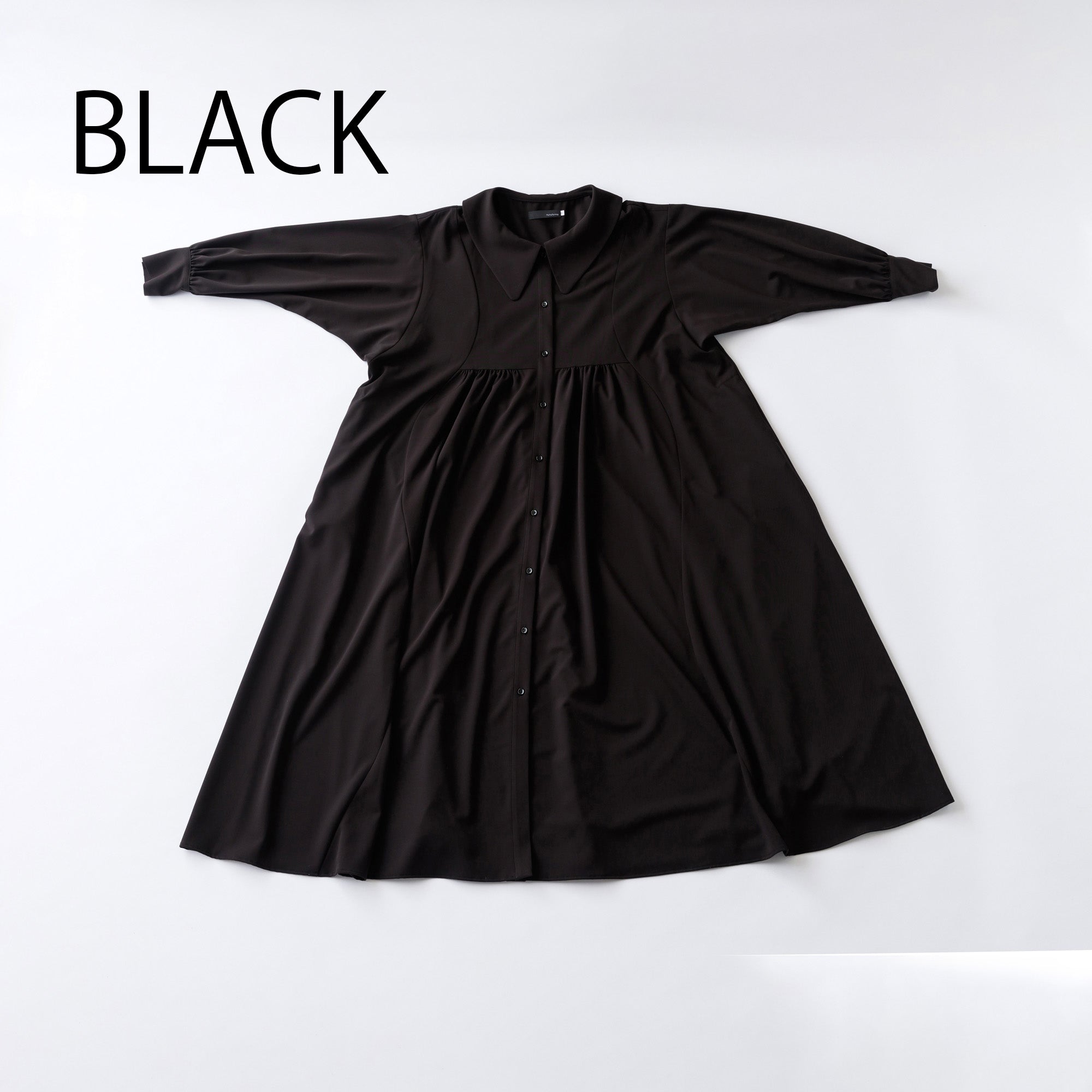 34-nf24-491-246A/ボリューム ギャザー ワンピース<9月～10月入荷予定>