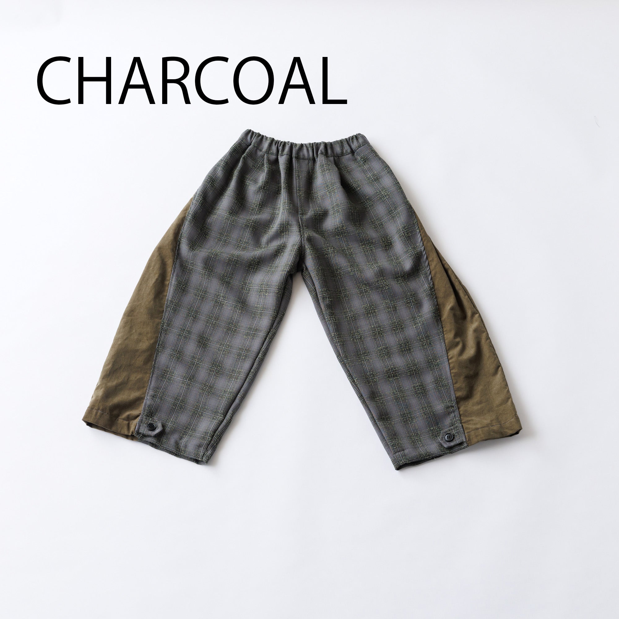35-nf24-631-251A/チェック ヘムタブ パンツ<9月～10月入荷予定>