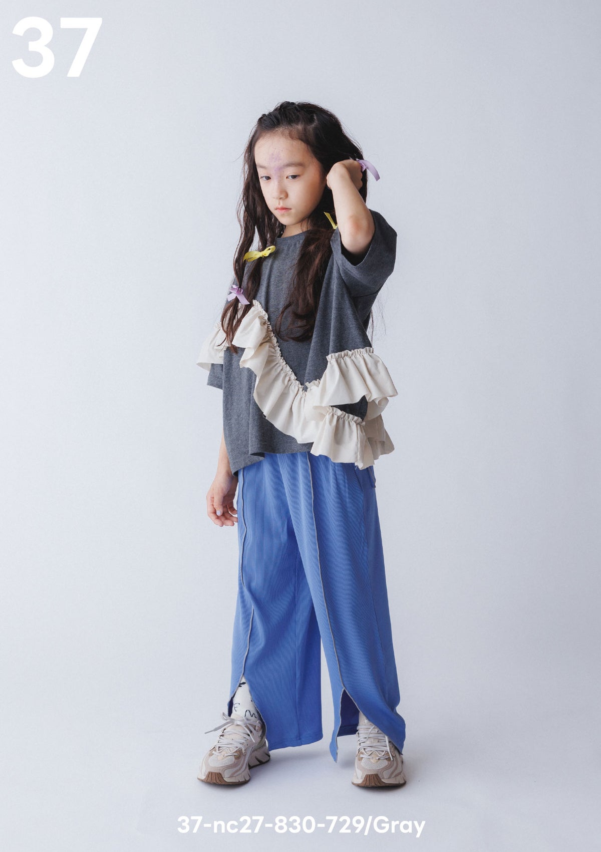 <27SS ご予約分>37-nc27-830-729　新型ラウンドフリルＴシャツ