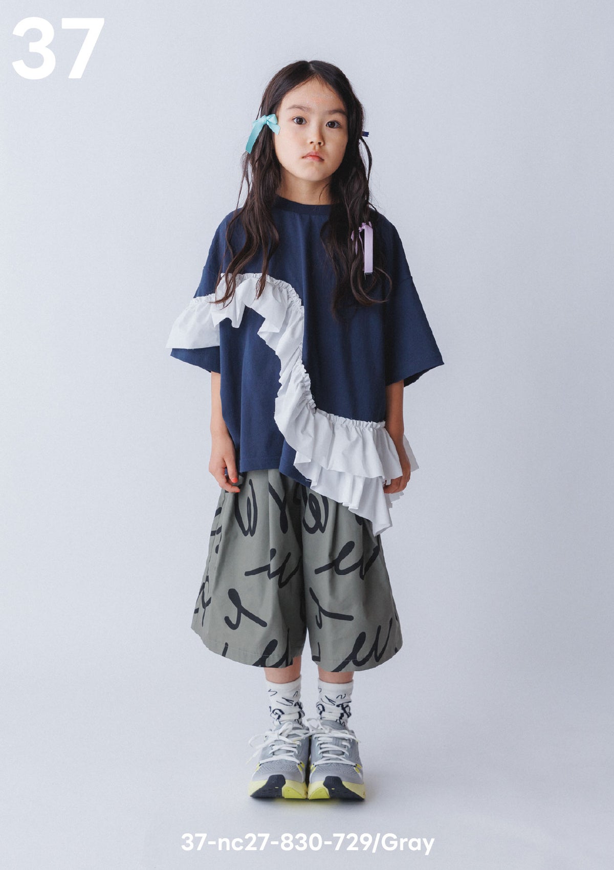 <27SS ご予約分>37-nc27-830-729　新型ラウンドフリルＴシャツ
