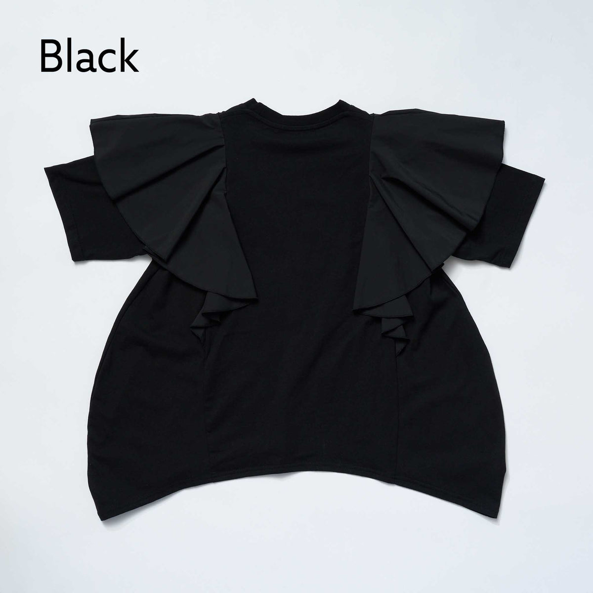<27SS ご予約分>38-nc27-853-729A　コクーンフリルＴシャツ
