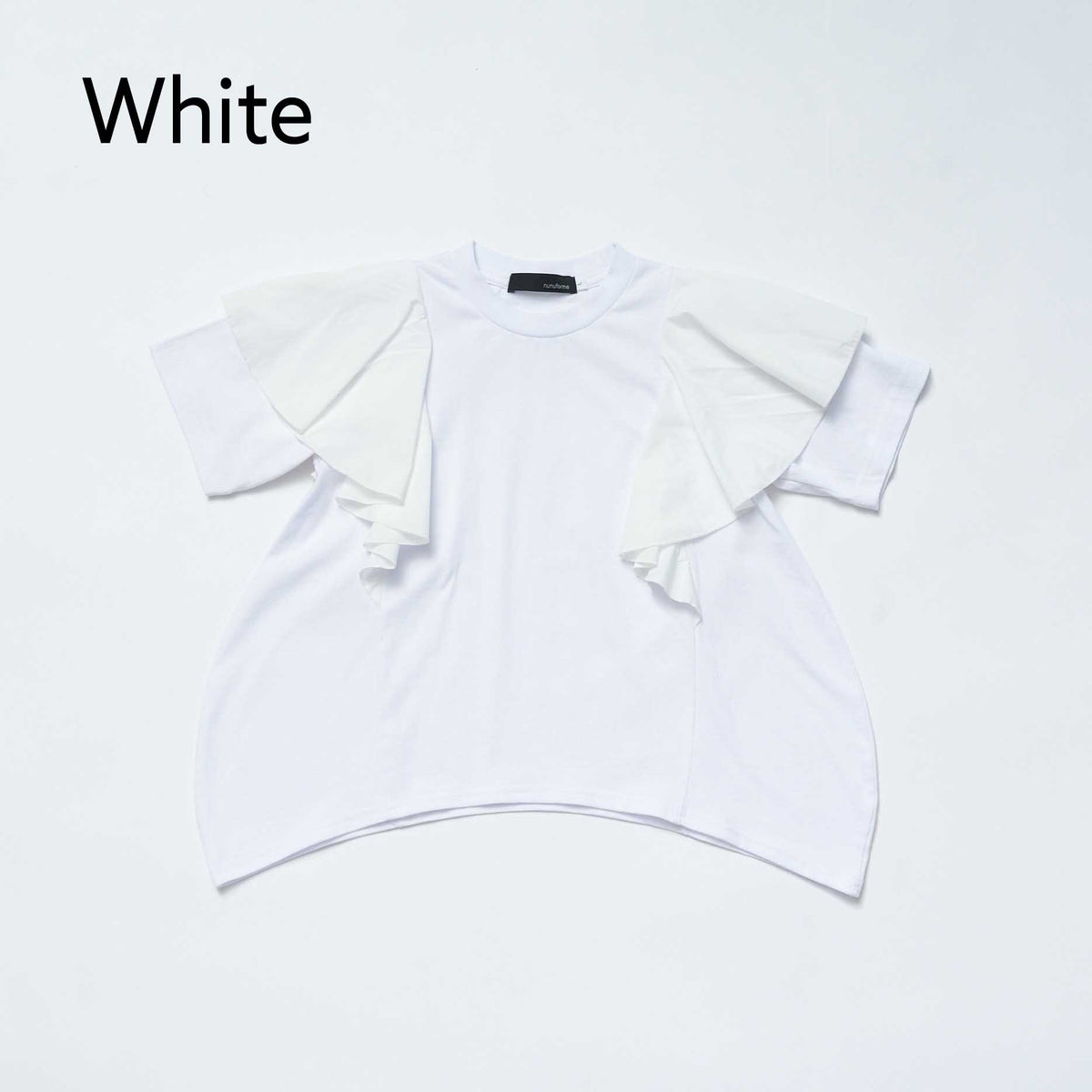 <27SS ご予約分>38-nc27-853-729A　コクーンフリルＴシャツ