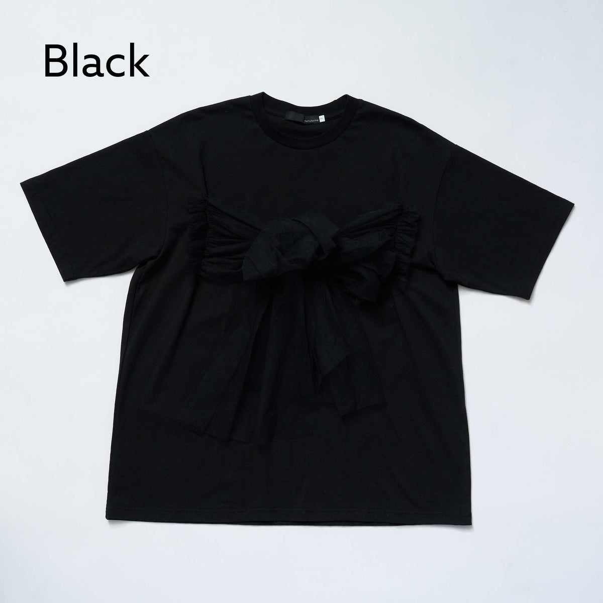 <27SS ご予約分>39-nc27-854-729　チュールリボンＴシャツ