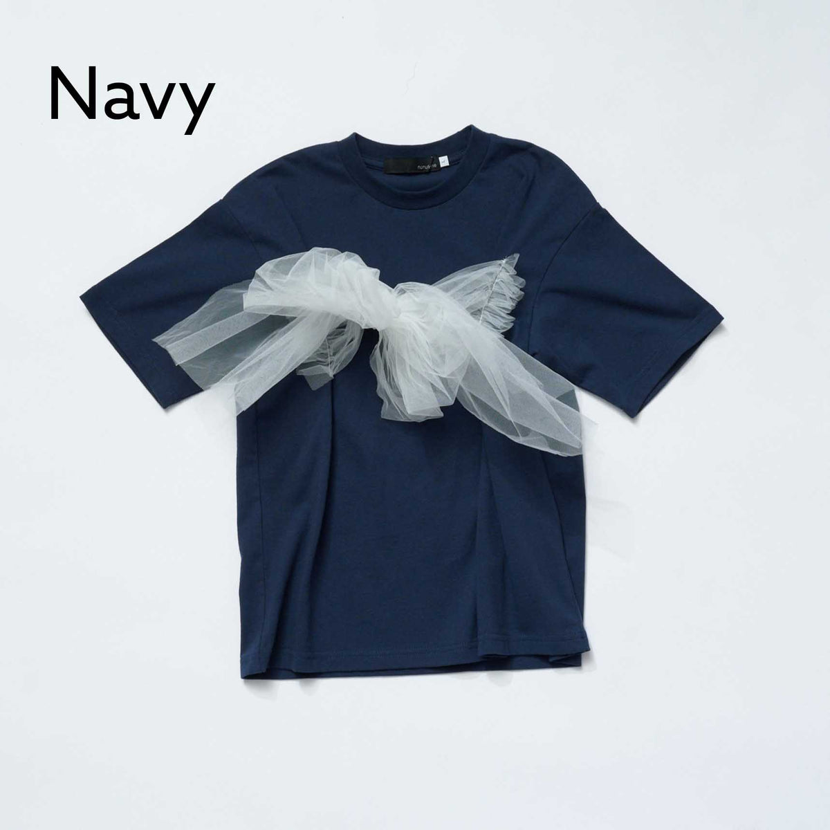 <27SS ご予約分>39-nc27-854-729A チュールリボンＴシャツ