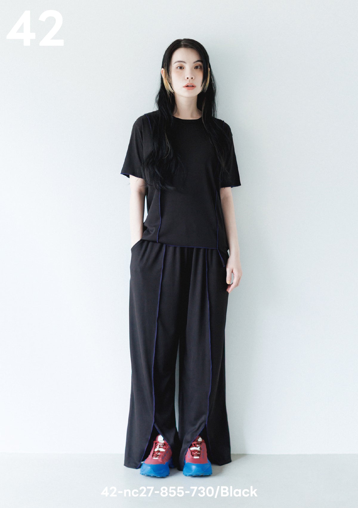 <27SS ご予約分>42-nc27-855-730A メローリブＴシャツ