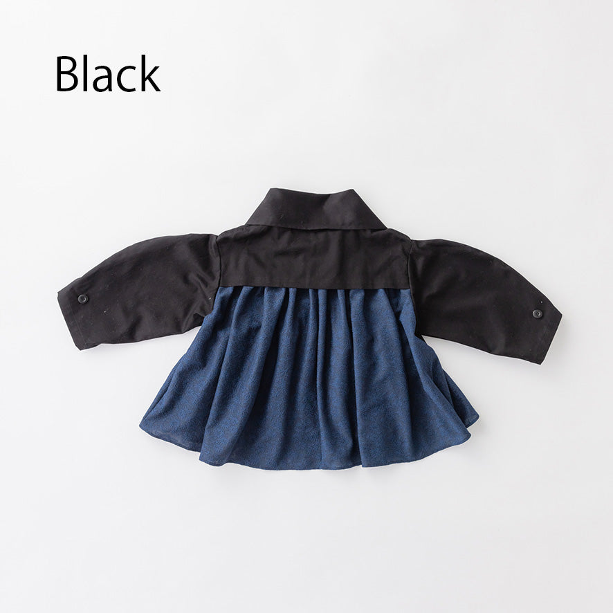 43-nf22-128-007A/ハイネックサークルスリーブジャケット