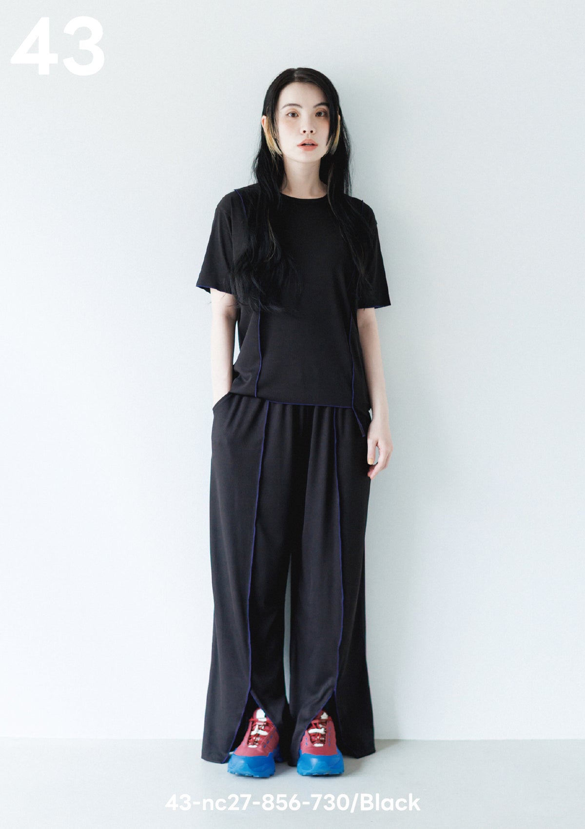 <27SS ご予約分>43-nc27-856-730A メロースリットパンツ