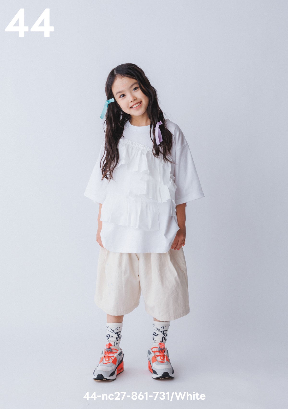 <27SS ご予約分>44-nc27-861-731 ミルフィーユフリルＴシャツ