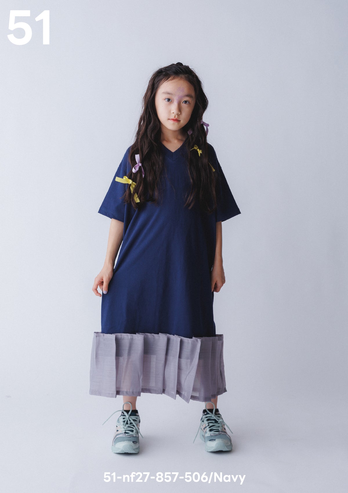 <27SS ご予約分>51-nf27-857-506 アーチフリルワンピース