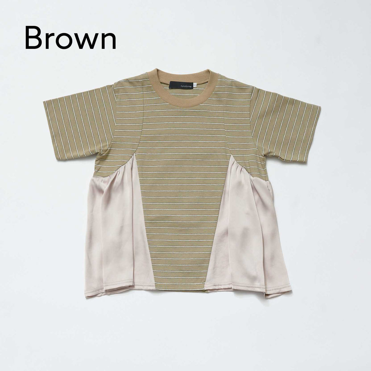 <27SS ご予約分>53-nf27-858-726A サイドギャザーＴシャツ