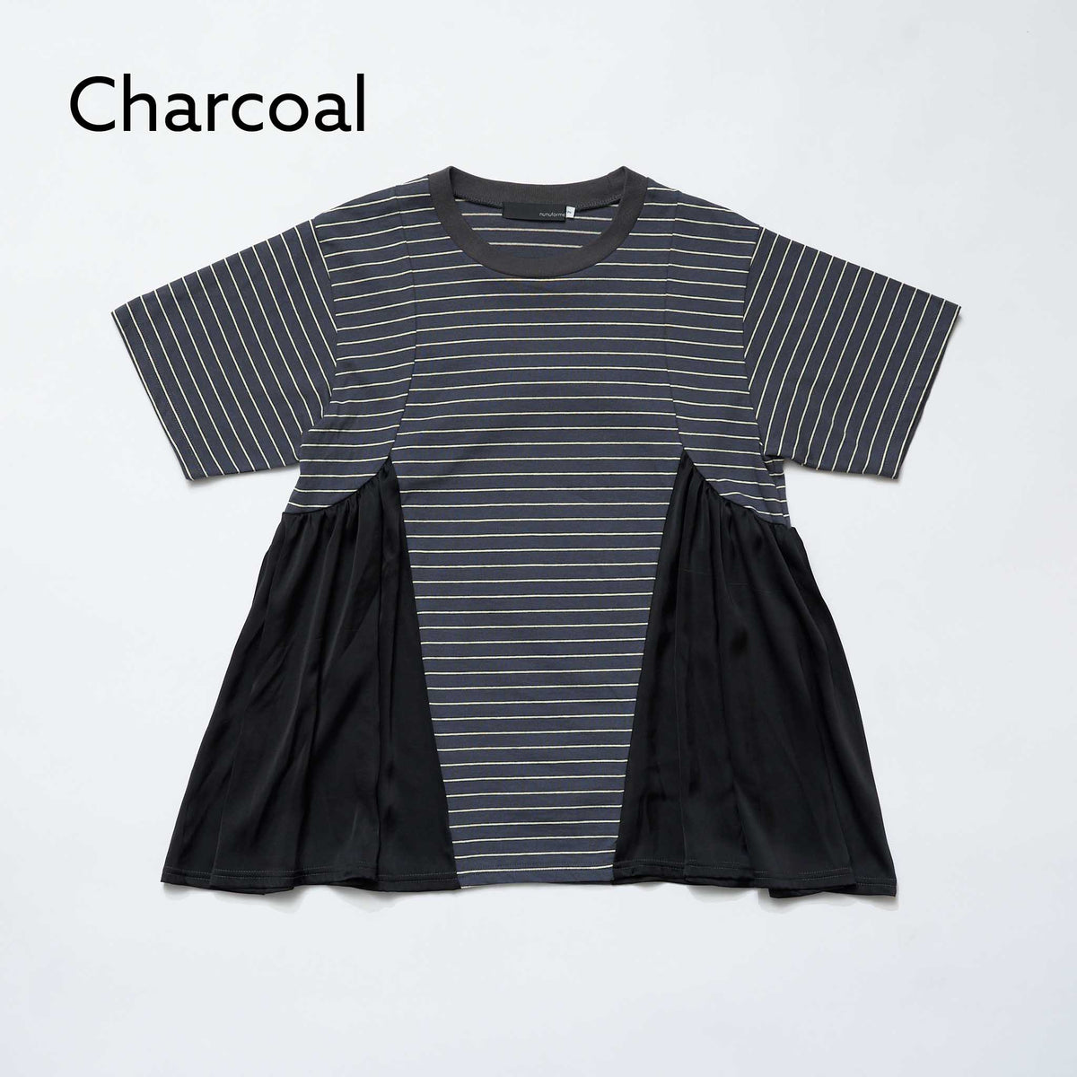 <27SS ご予約分>53-nf27-858-726A サイドギャザーＴシャツ