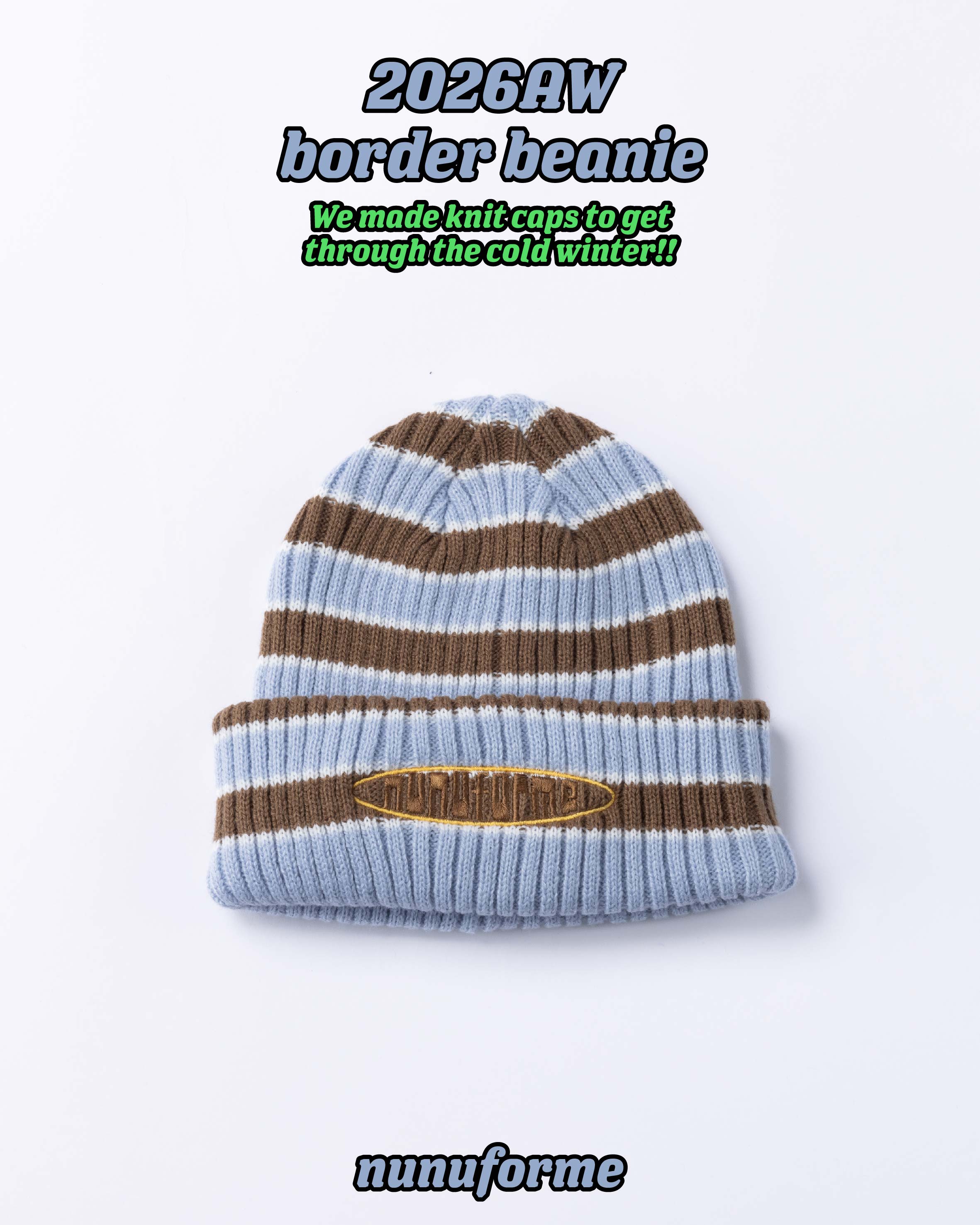 ＜WEB限定＞RT-5944/2026WS border beanie
