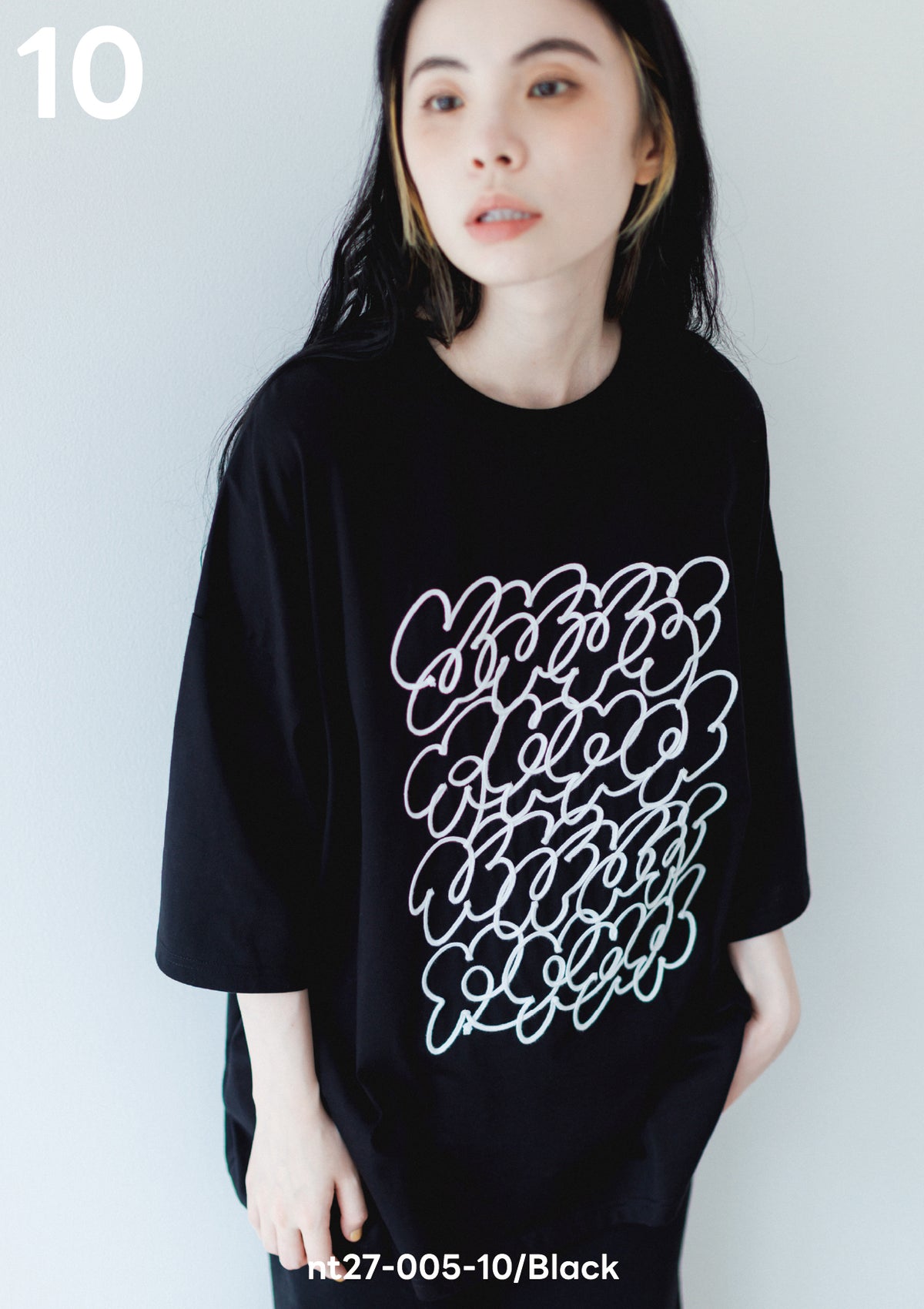 <27SS ご予約分>nt27-005-10A　フラワーロープ刺繍T